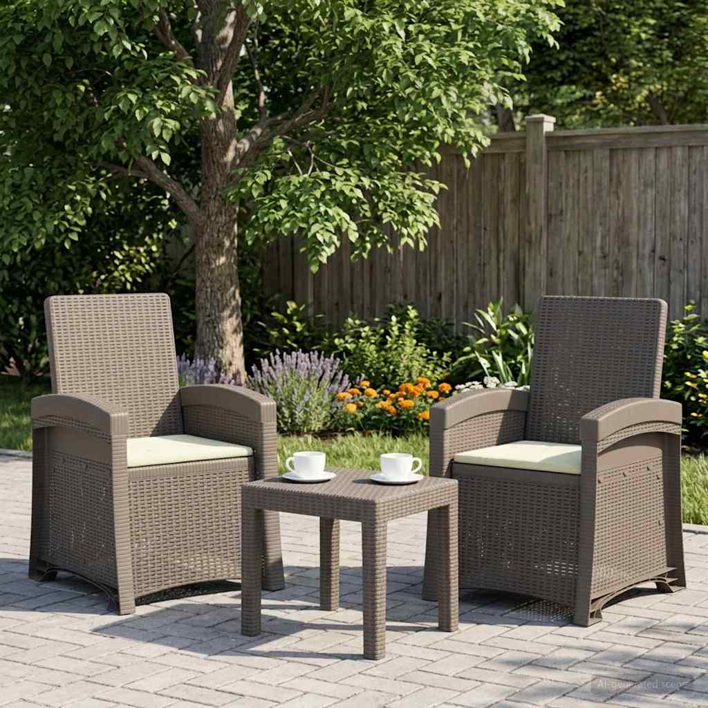 Liegesessel Garten Rattan-Optik Pp