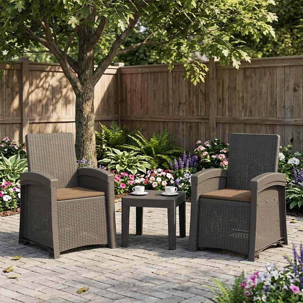 Liegesessel Garten Rattan-Optik Pp
