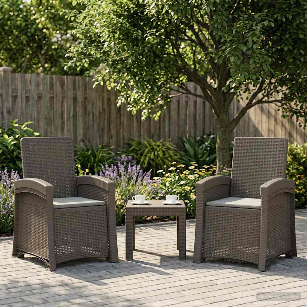 Liegesessel Garten Rattan-Optik Pp