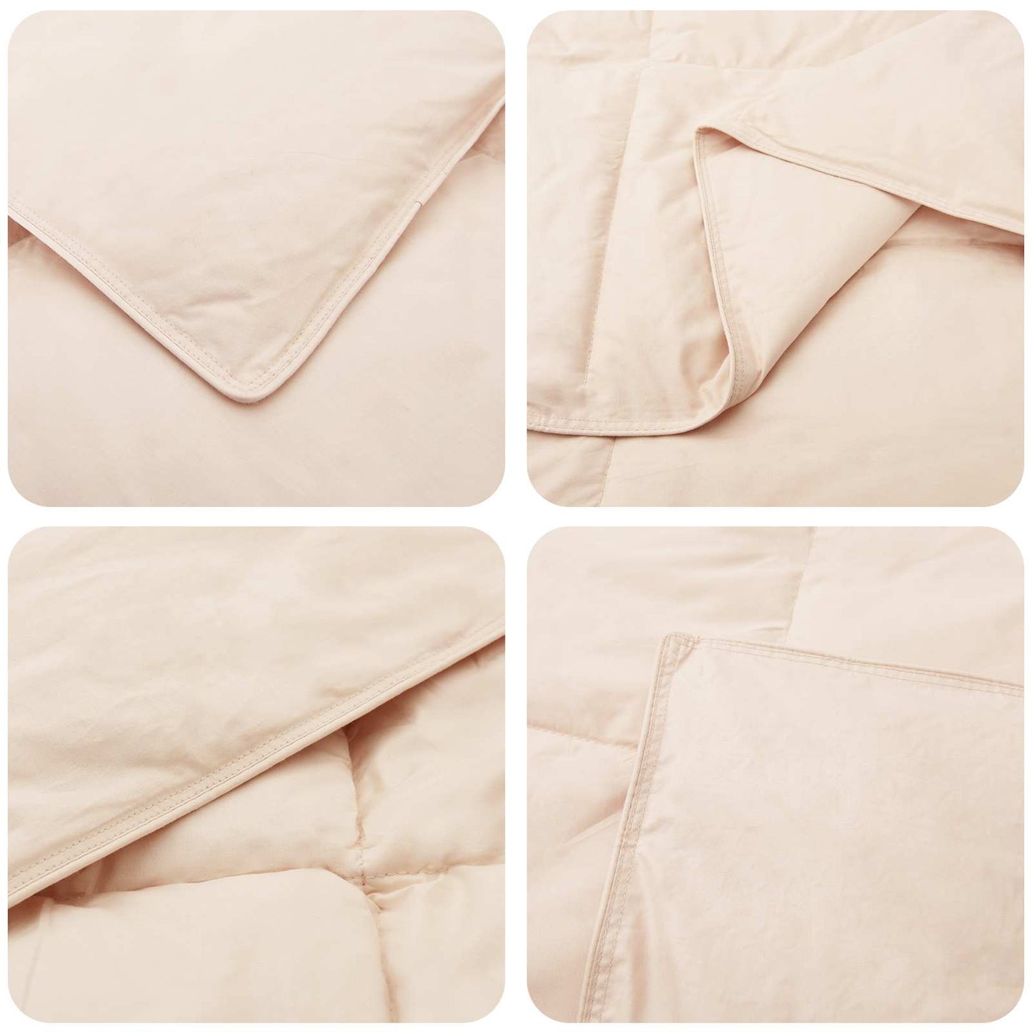 Ganzjahresbettdecke Beige 200 X 240 Cm 100% Natürlicher Kapok