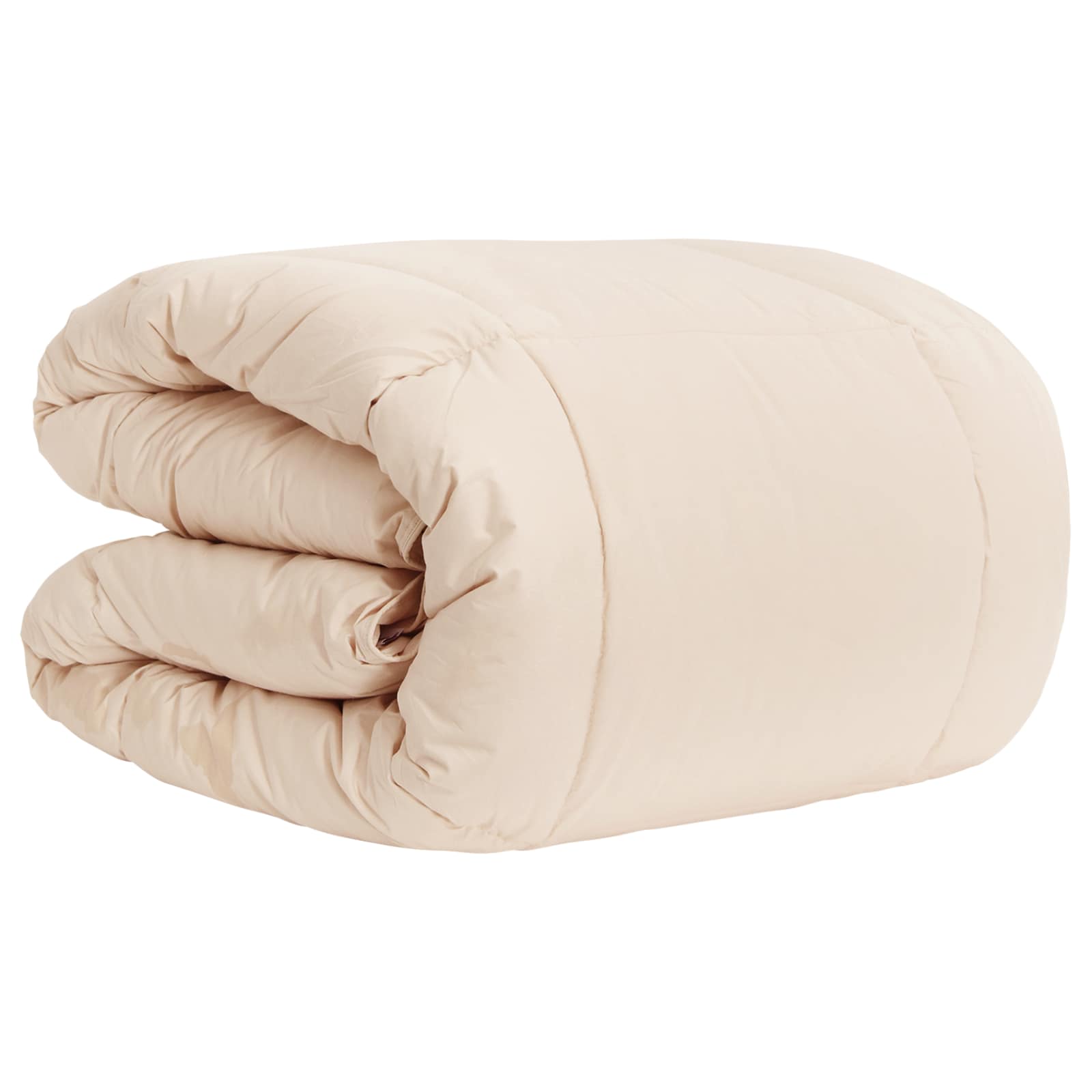 Ganzjahresbettdecke Beige 135 X 220 Cm 100% Natürlicher Kapok