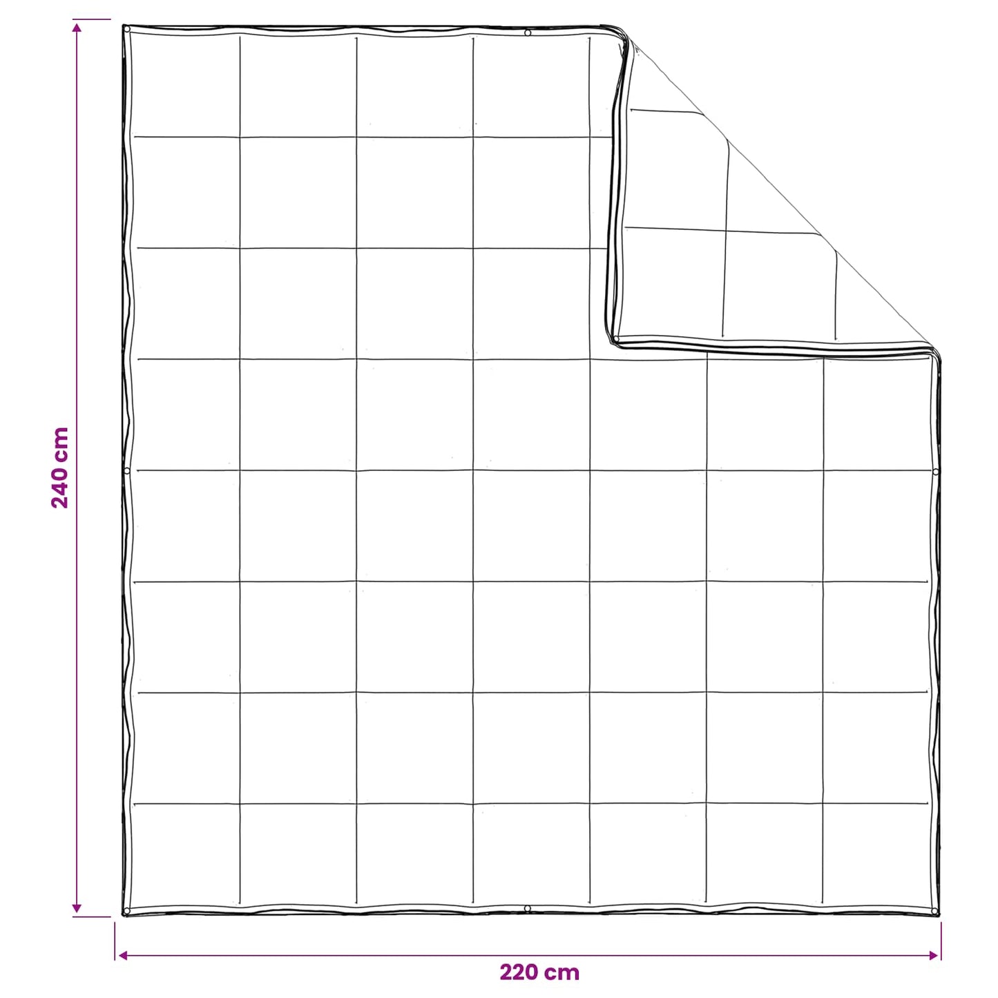 Ganzjahresbettdecke Weiß 240 X 220 Cm Bambusfaser
