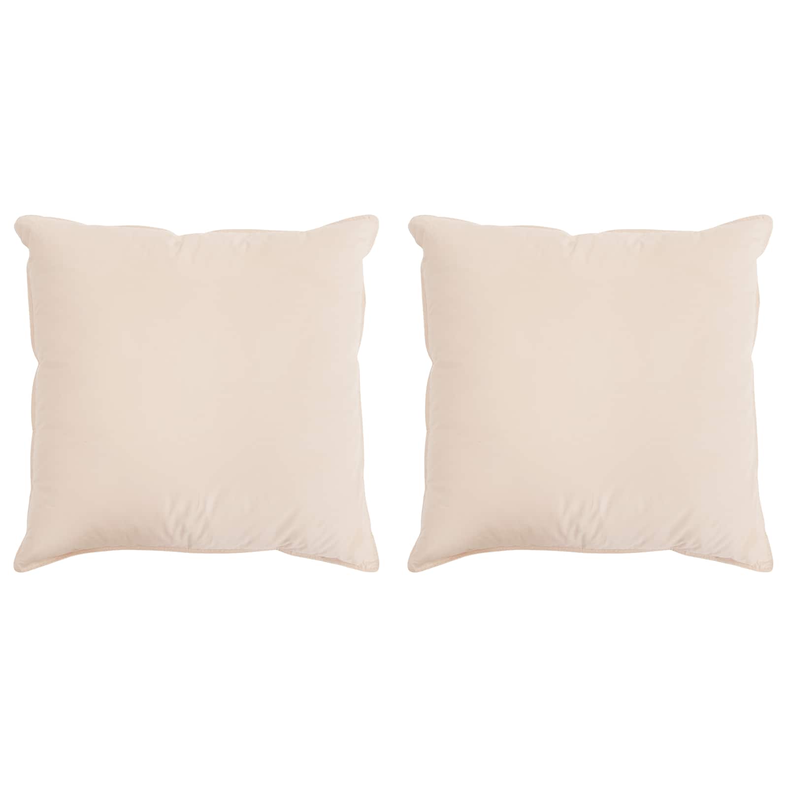 Kopfkissen 2 Pcs Beige 50 X 50 Cm Kapokfaser