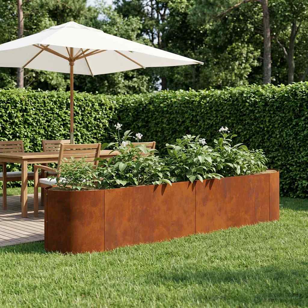 Hochbeet Im Garten 140 X 40 X 40 Cm Stahl
