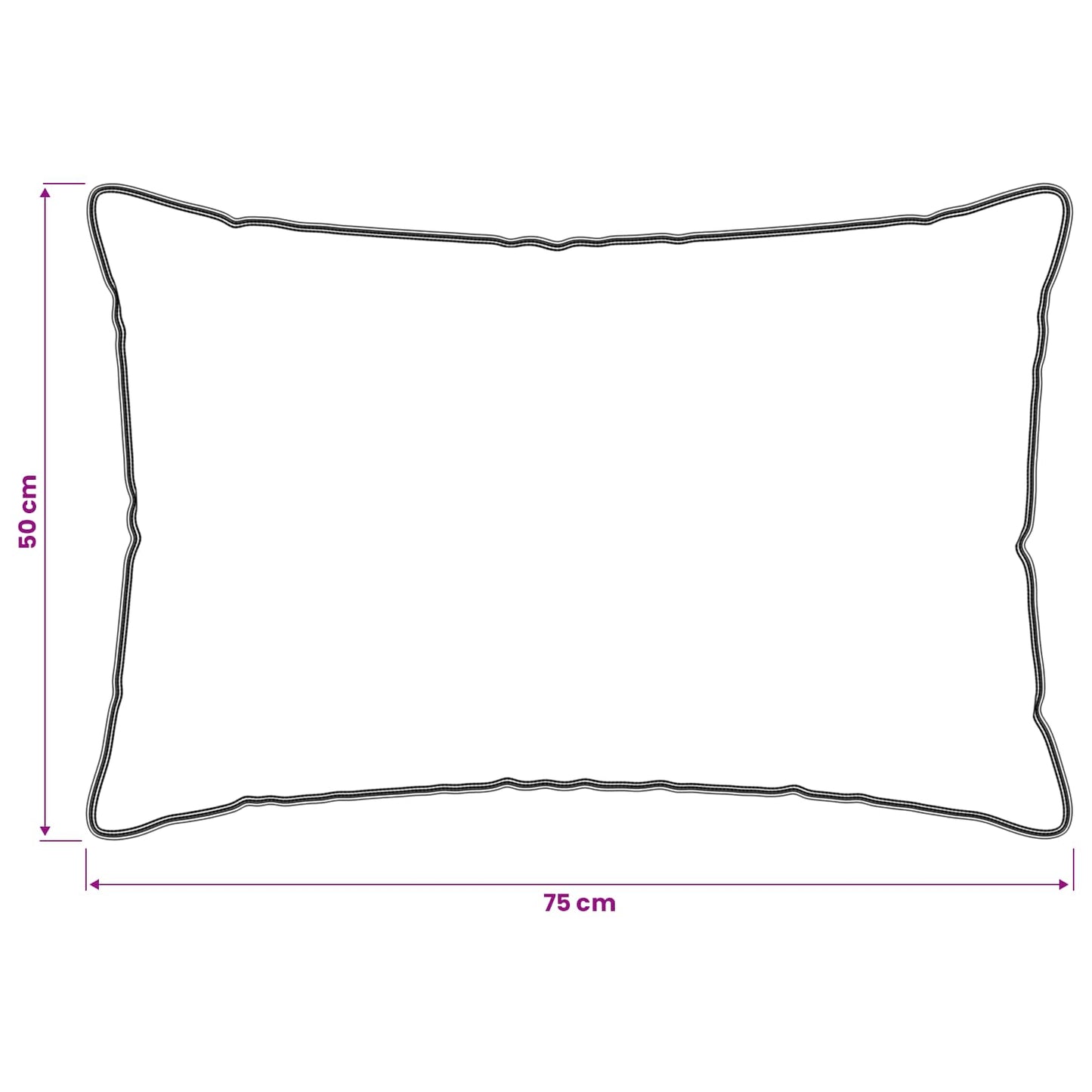 Bettwäsche-Set Mit Kissen 2 Pcs Weiß Bambusfaser