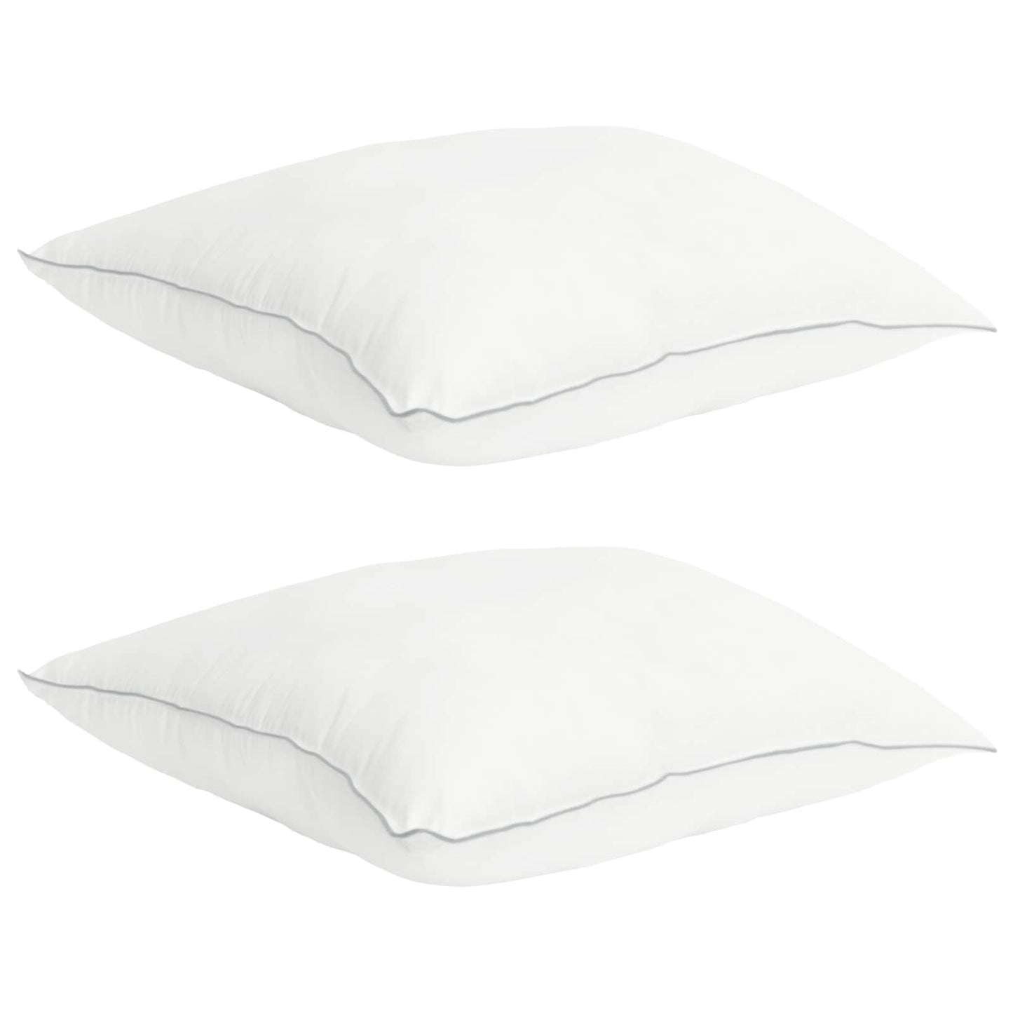 Bettwäsche-Set Mit Kissen 2 Pcs Weiß Bambusfaser