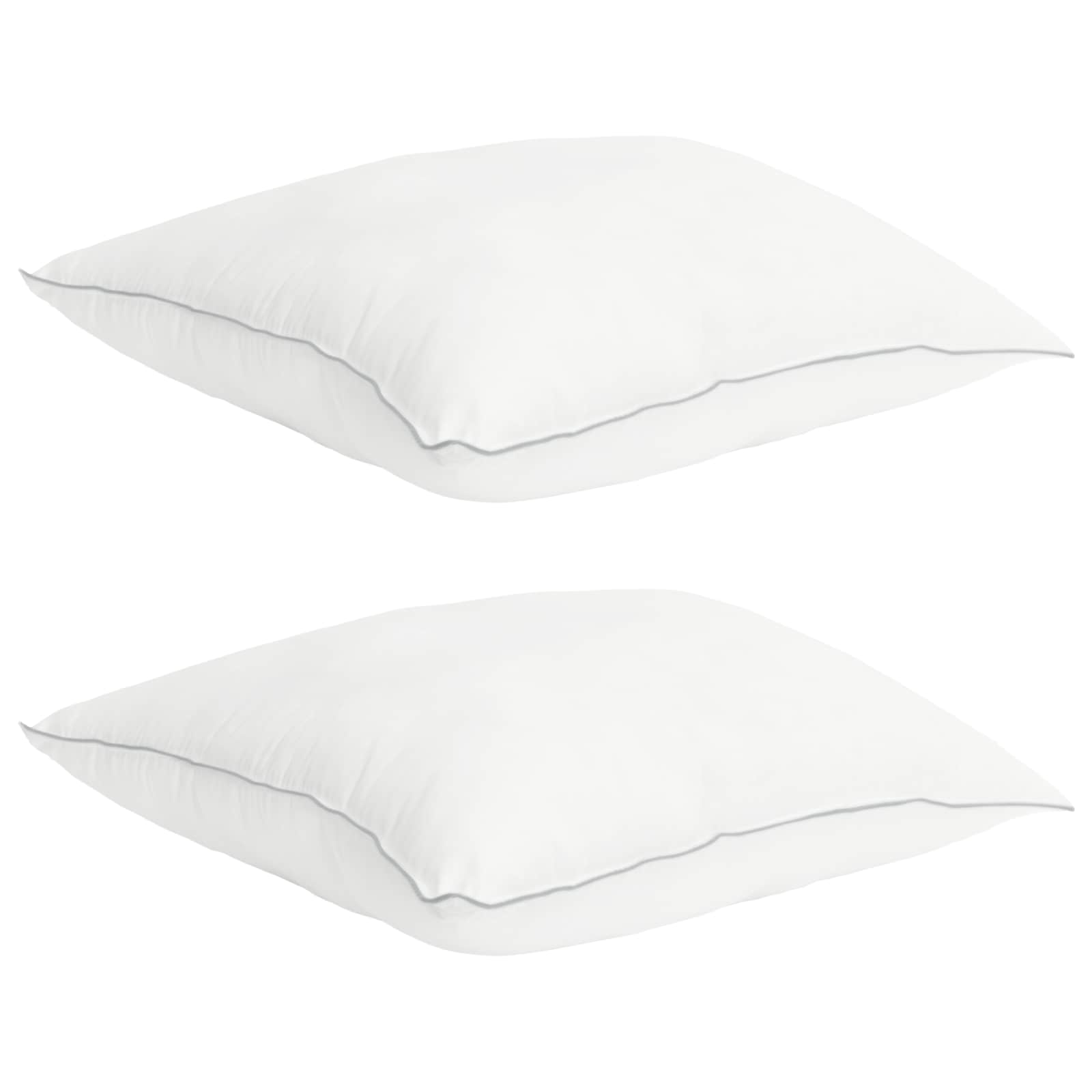 Bettwäsche-Set Mit Kissen Weiß 155 X 220 Cm Polyester, Bambus
