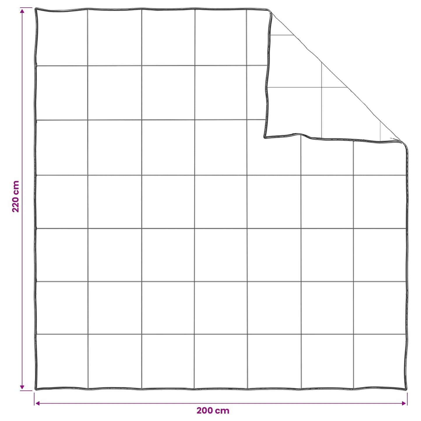 Bettwäsche-Set Mit Kissen Weiß 200 X 220 Cm Polyester, Bambus