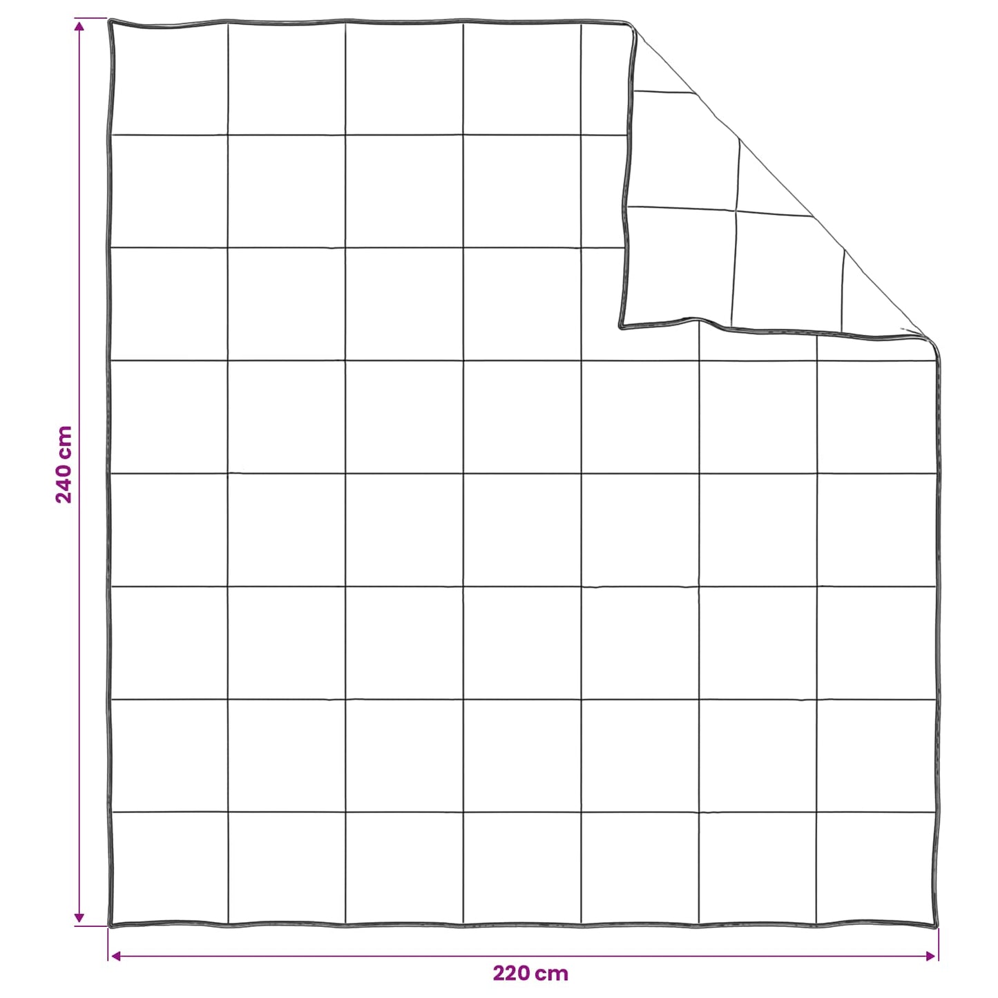 Bettwäsche-Set Mit Kissen Weiß 240 X 220 Cm Polyester, Bambus