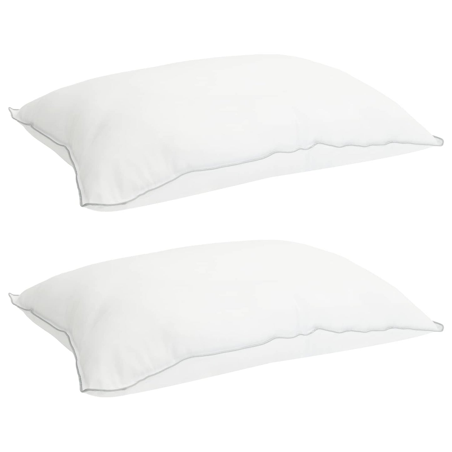 Bettwäsche-Set Mit Kissen Weiß 260 X 220 Cm Polyester, Bambus
