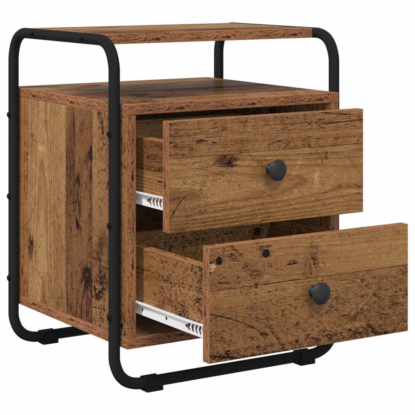 Nachttisch 2 Stk. Holzwerkstoff
