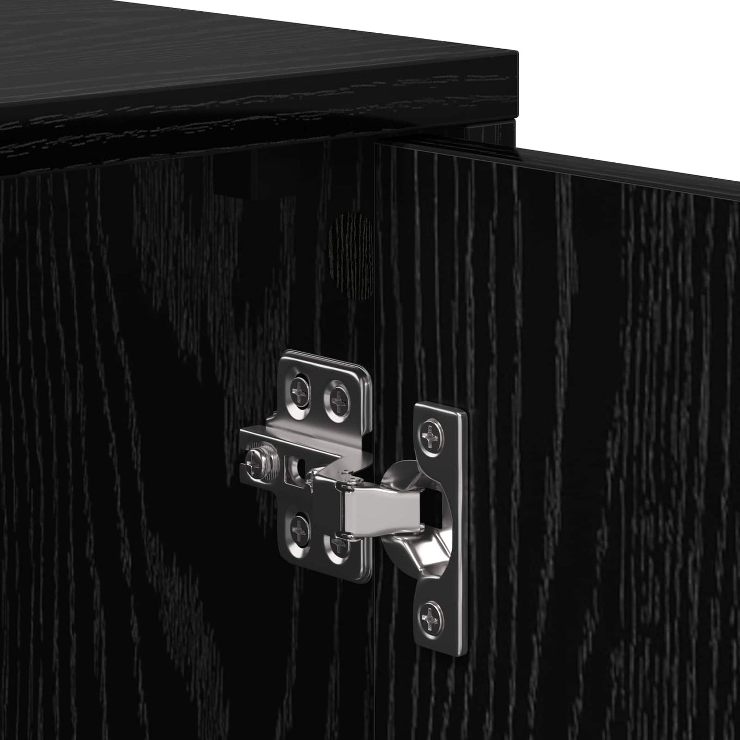 Nachttisch Schwarze Eiche Holzwerkstoff