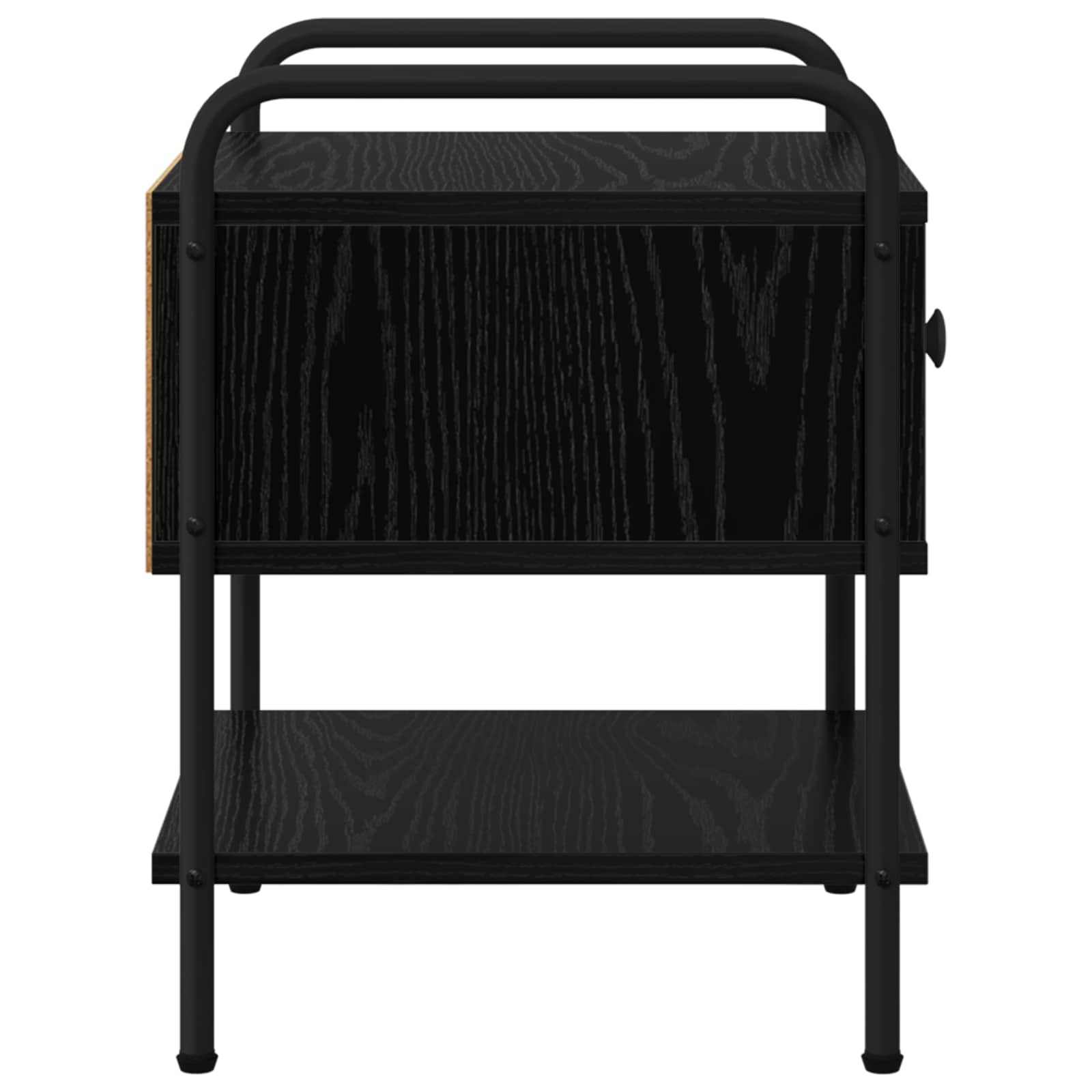 Nachttisch 2 Stk. Schwarze Eiche 35 X 36,5 X 47 Cm