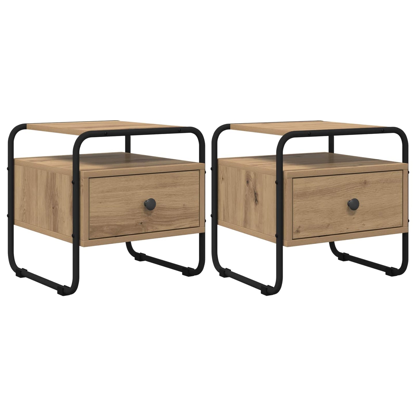 Nachttisch 2 Stk. 40 X 39,5 X 40 Cm Holzwerkstoff
