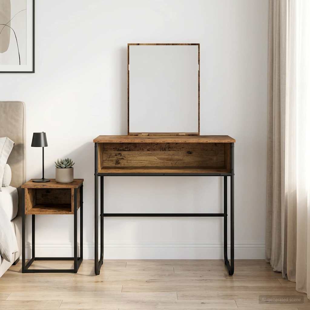 Schminktisch 81 X 40 X 131 Cm Holzwerkstoff