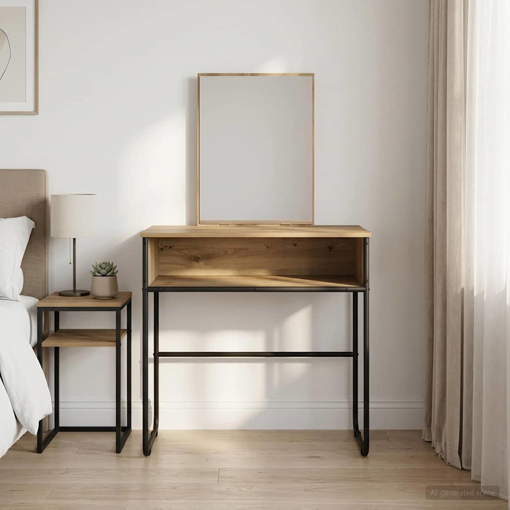 Schminktisch 81 X 40 X 131 Cm Holzwerkstoff