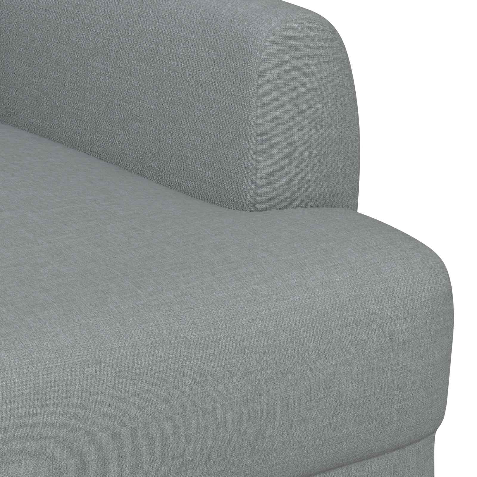 Zweisitzer Mit Knopfheftung Hellgrau 116 X 67 X 80 Cm Stoff