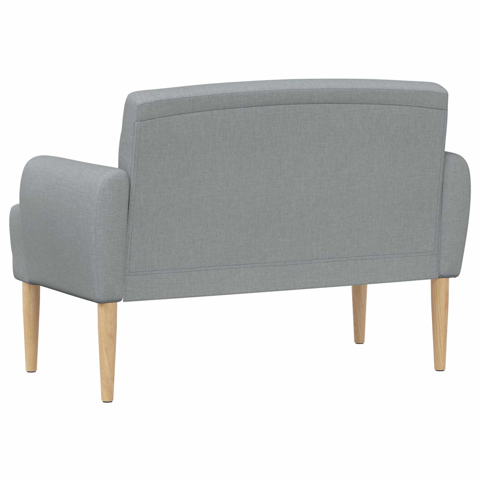 Zweisitzer Mit Knopfheftung Hellgrau 116 X 67 X 80 Cm Stoff