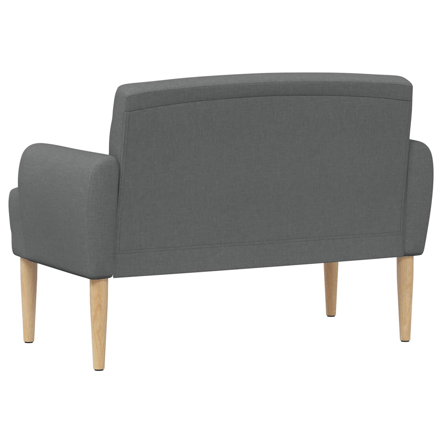 Zweisitzer Mit Knopfheftung Dunkelgrau 116 X 67 X 80 Cm Stoff
