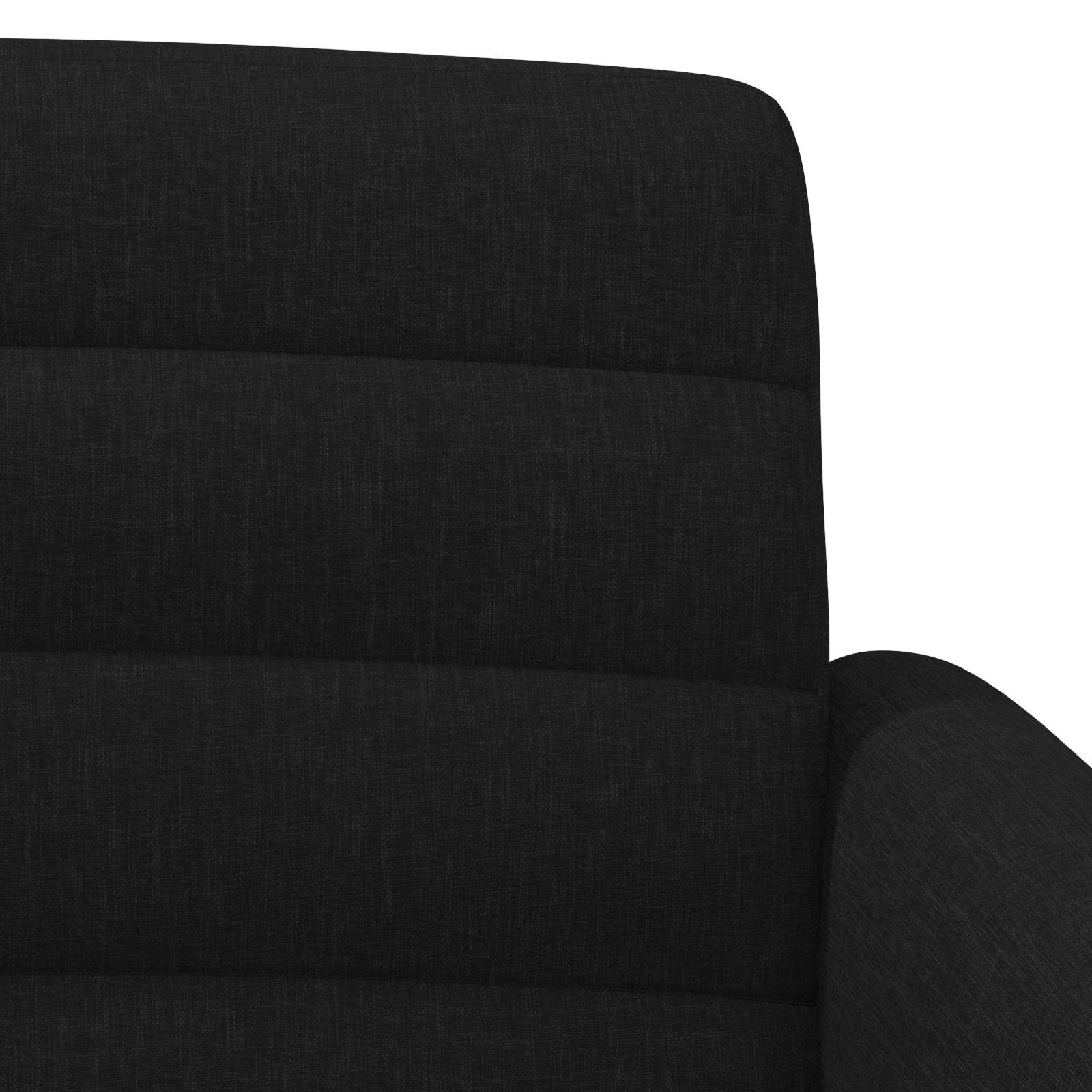 Zweisitzer Mit Knopfheftung Schwarz 116 X 67 X 80 Cm Stoff
