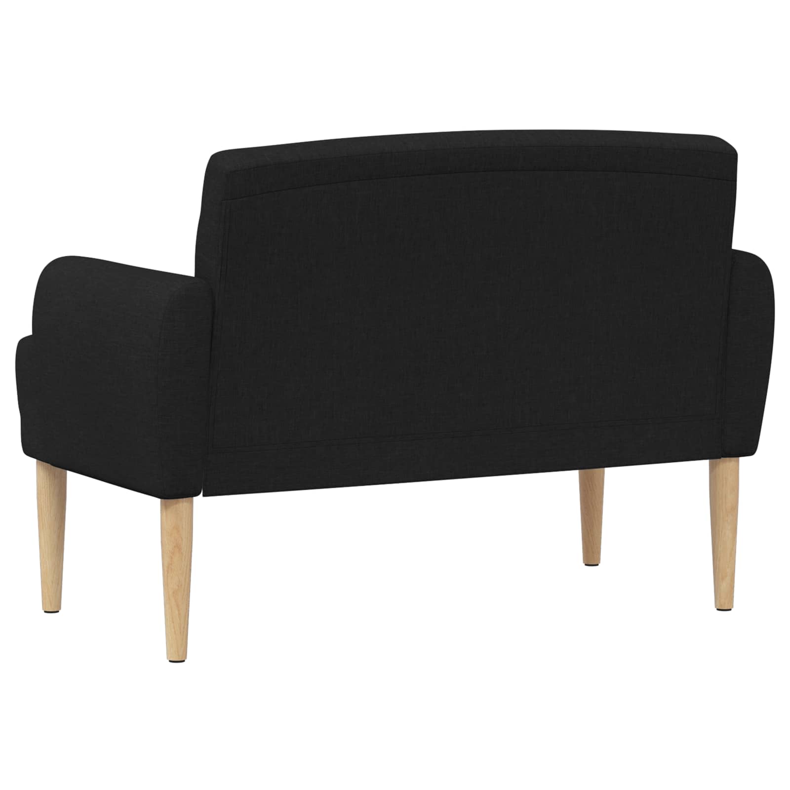 Zweisitzer Mit Knopfheftung Schwarz 116 X 67 X 80 Cm Stoff