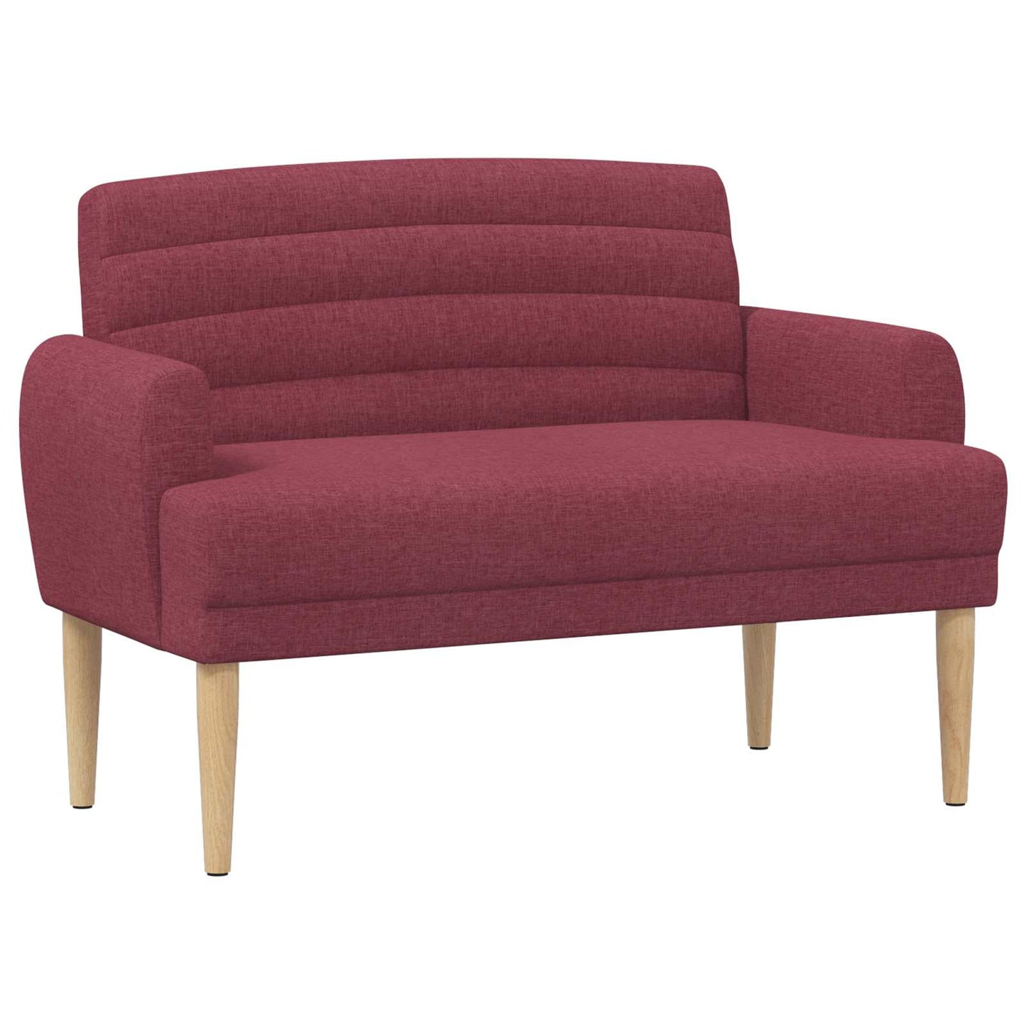 Zweisitzer Mit Knopfheftung Weinrot 116 X 67 X 80 Cm Stoff