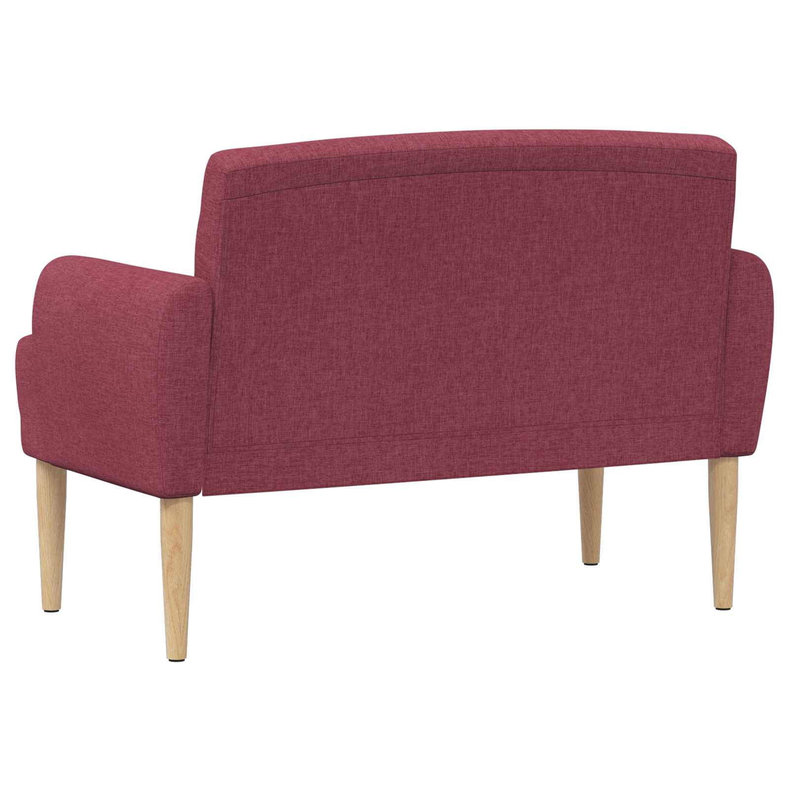 Zweisitzer Mit Knopfheftung Weinrot 116 X 67 X 80 Cm Stoff