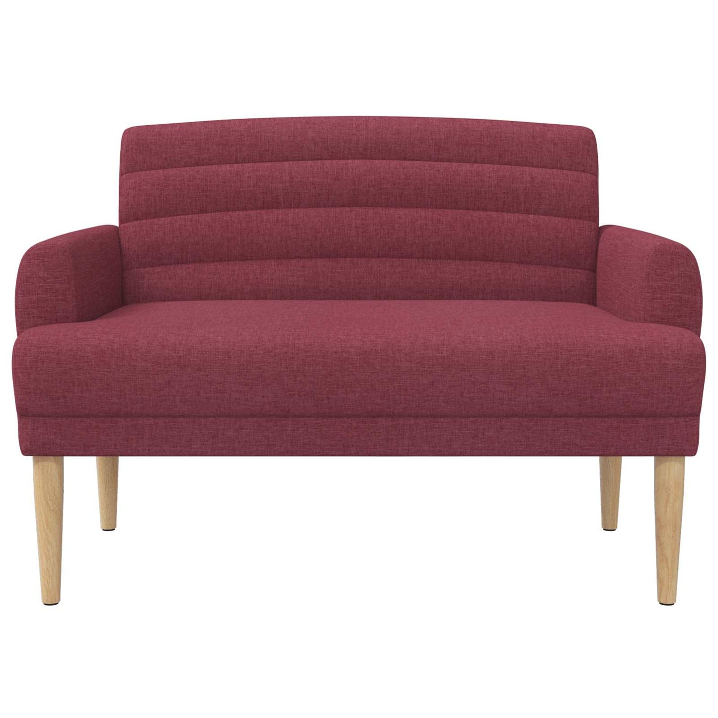 Zweisitzer Mit Knopfheftung Weinrot 116 X 67 X 80 Cm Stoff
