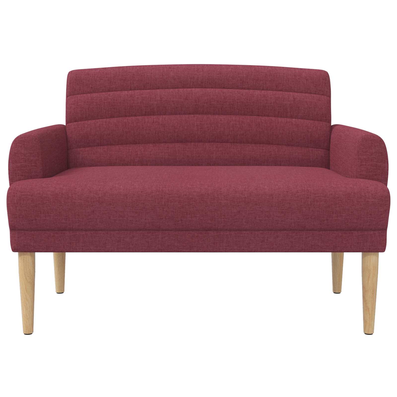 Zweisitzer Mit Knopfheftung Weinrot 116 X 67 X 80 Cm Stoff