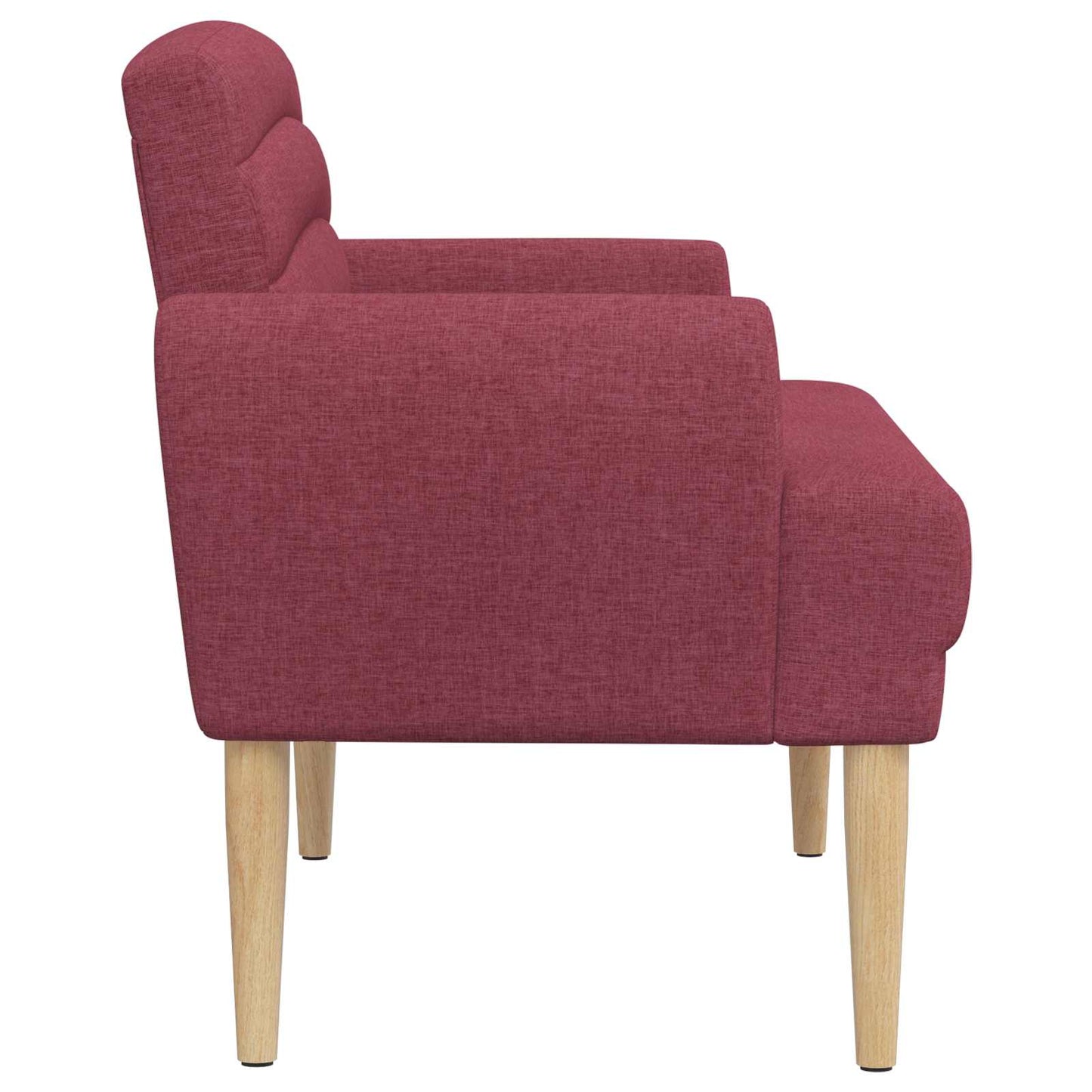 Zweisitzer Mit Knopfheftung Weinrot 116 X 67 X 80 Cm Stoff