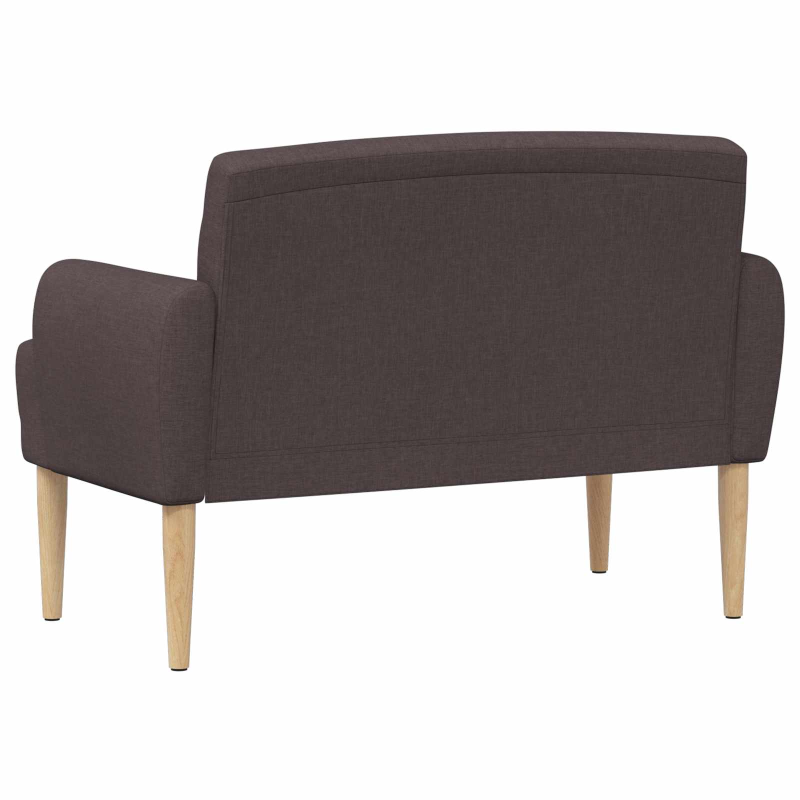 Zweisitzer Mit Knopfheftung Dunkelbraun 116 X 67 X 80 Cm Stoff