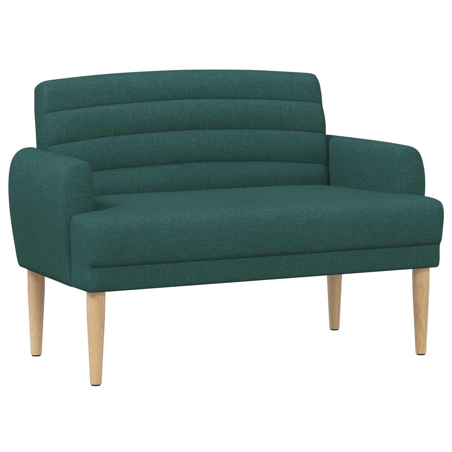 Zweisitzer Mit Knopfheftung Dunkelgrün 116 X 67 X 80 Cm Stoff