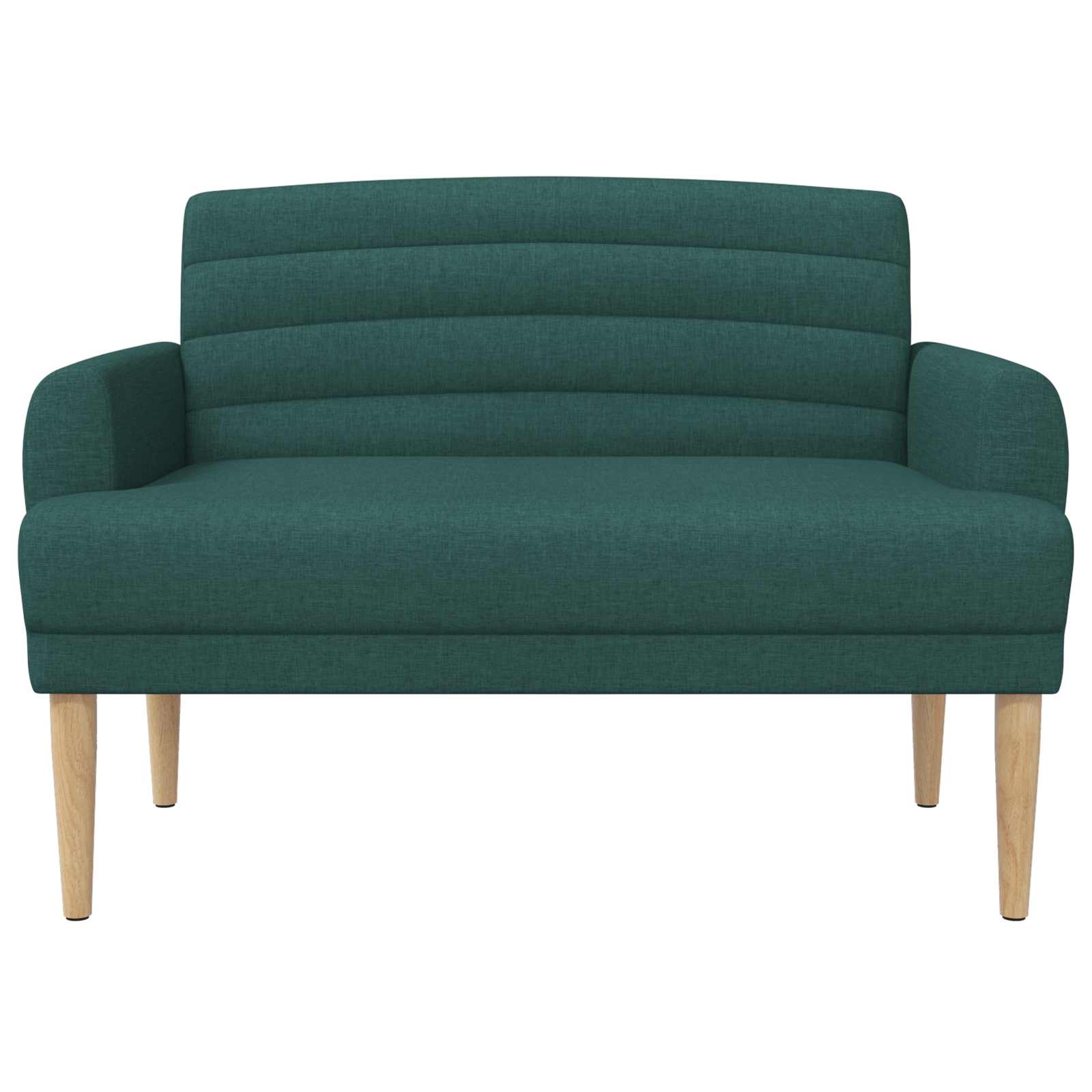 Zweisitzer Mit Knopfheftung Dunkelgrün 116 X 67 X 80 Cm Stoff