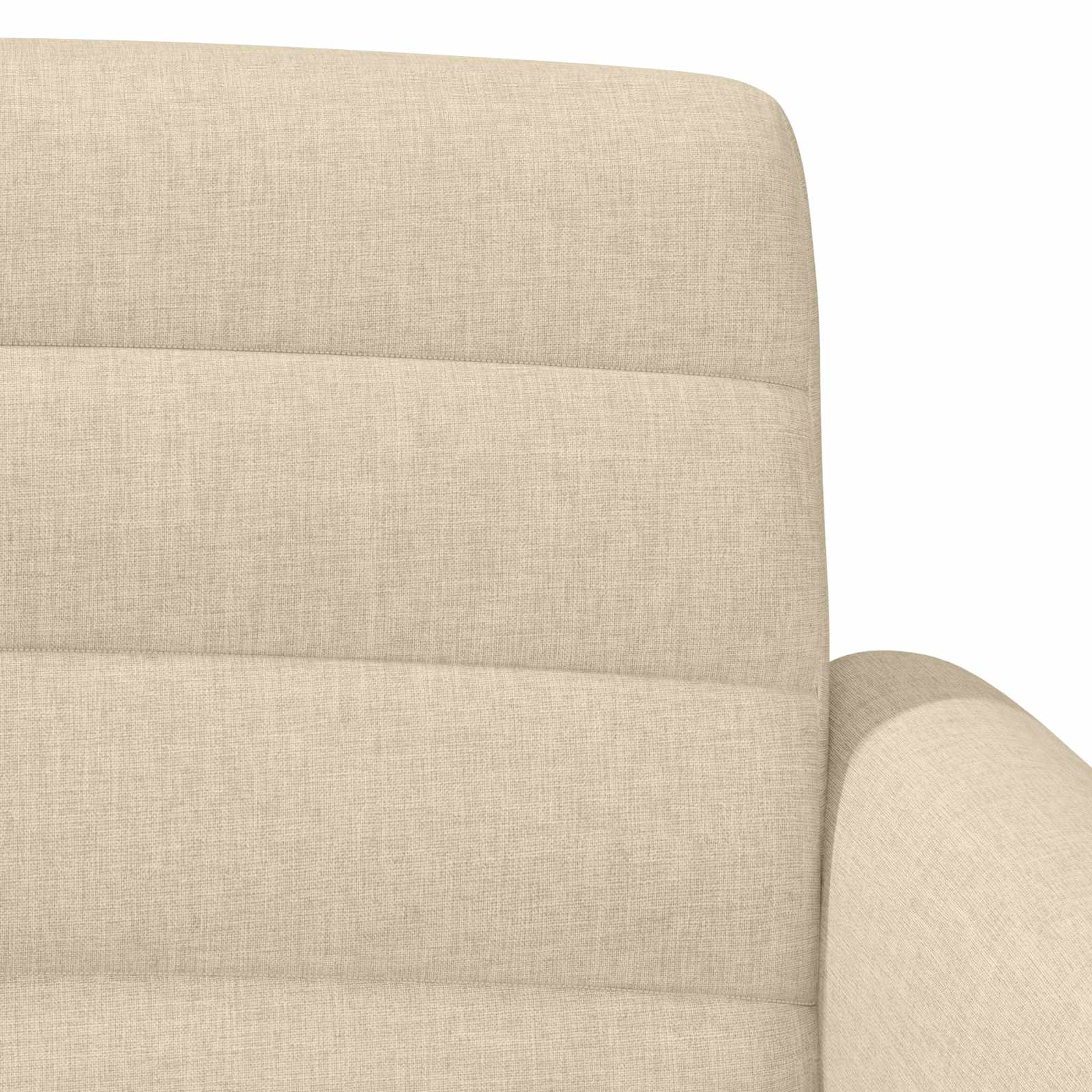 Zweisitzer Mit Knopfheftung Creme 116 X 67 X 80 Cm Stoff