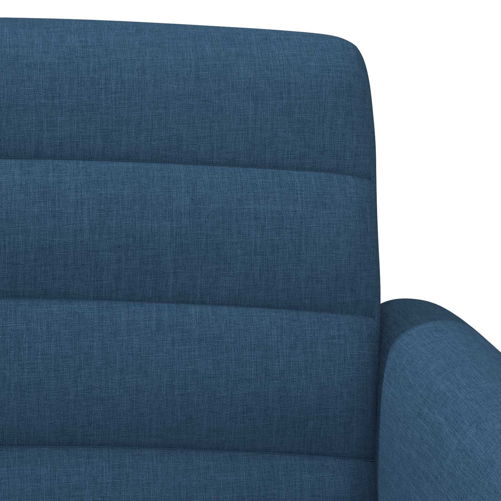 Zweisitzer Mit Knopfheftung Blau 116 X 67 X 80 Cm Stoff