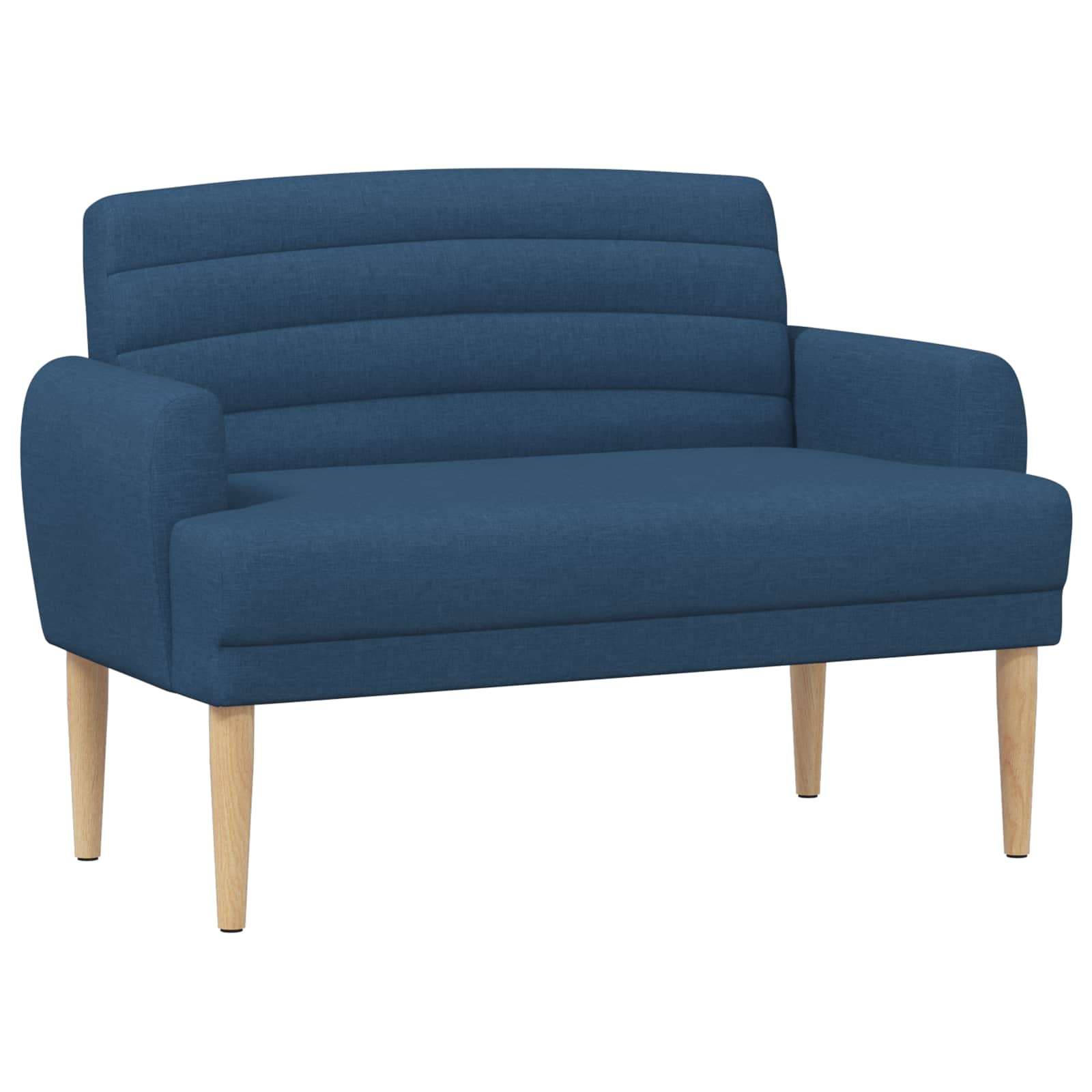 Zweisitzer Mit Knopfheftung Blau 116 X 67 X 80 Cm Stoff