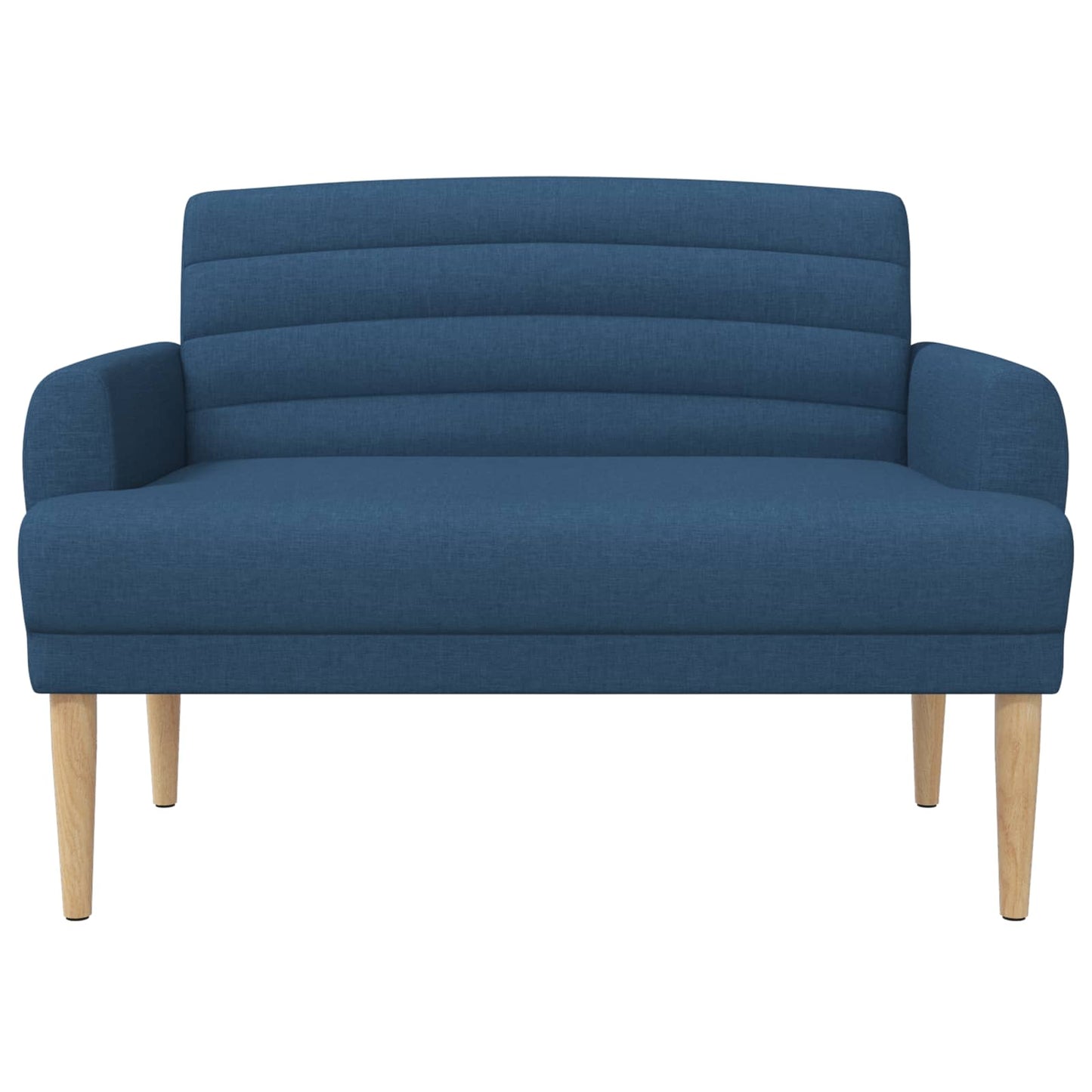 Zweisitzer Mit Knopfheftung Blau 116 X 67 X 80 Cm Stoff