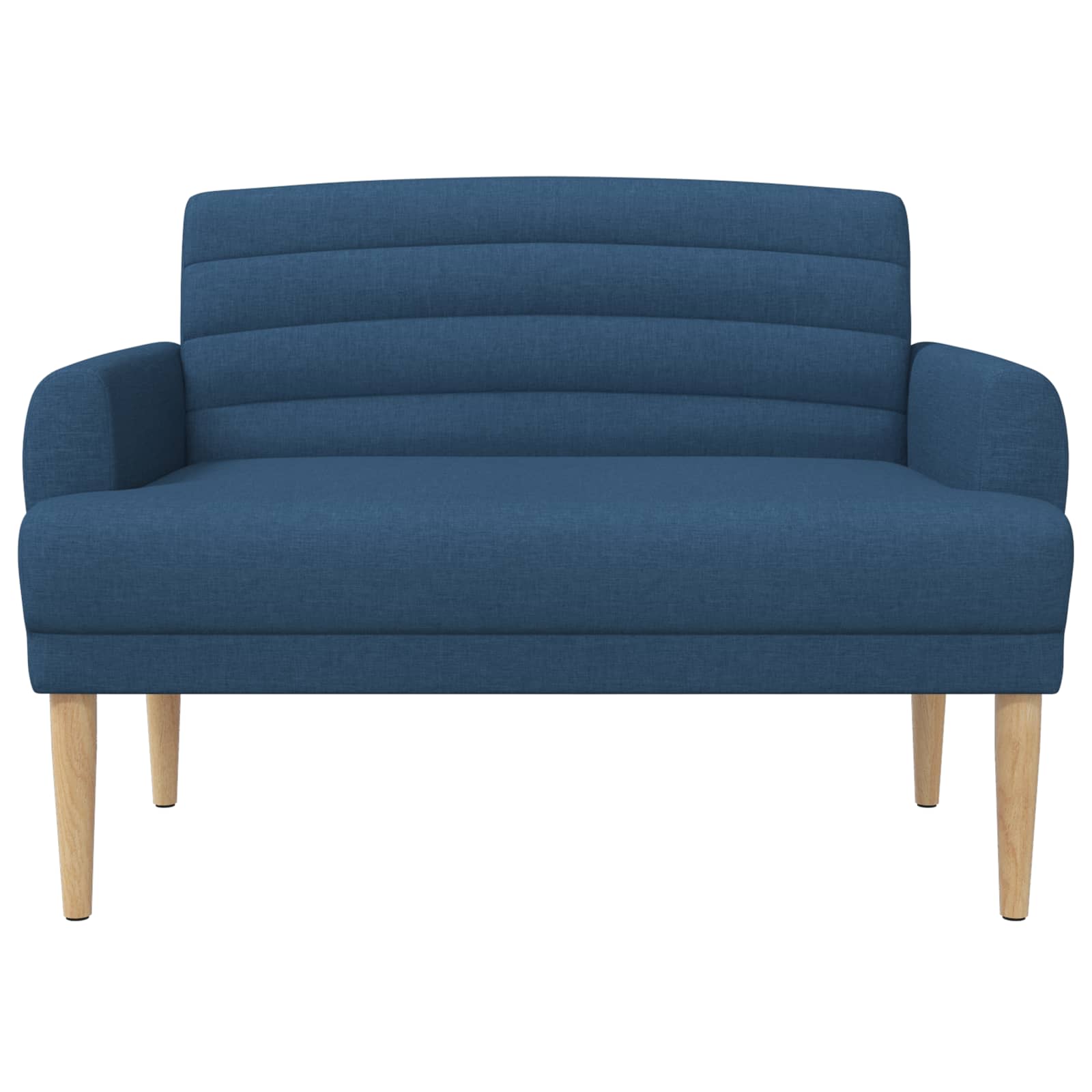 Zweisitzer Mit Knopfheftung Blau 116 X 67 X 80 Cm Stoff