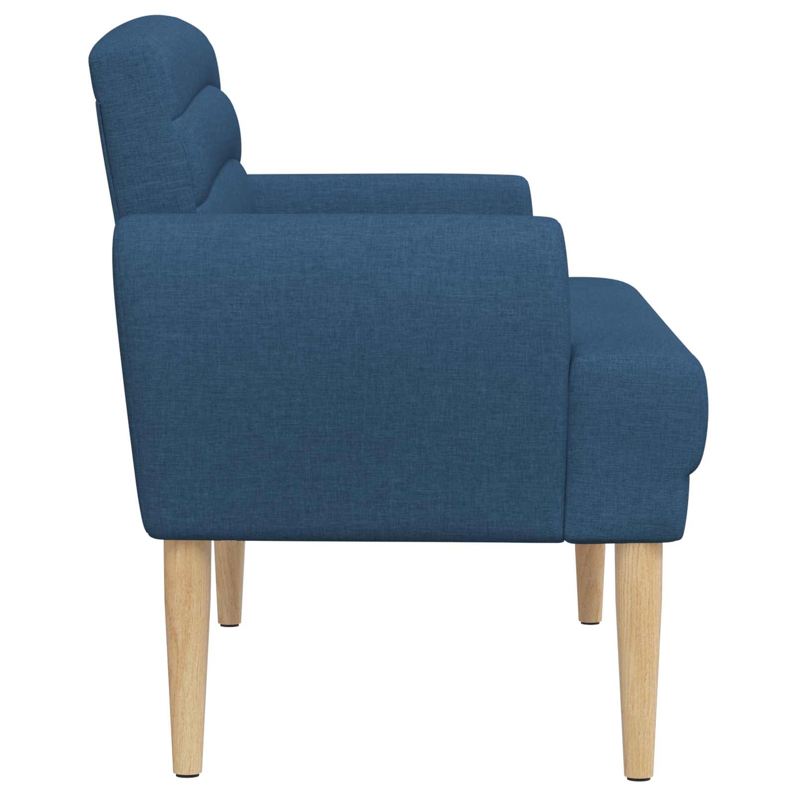 Zweisitzer Mit Knopfheftung Blau 116 X 67 X 80 Cm Stoff