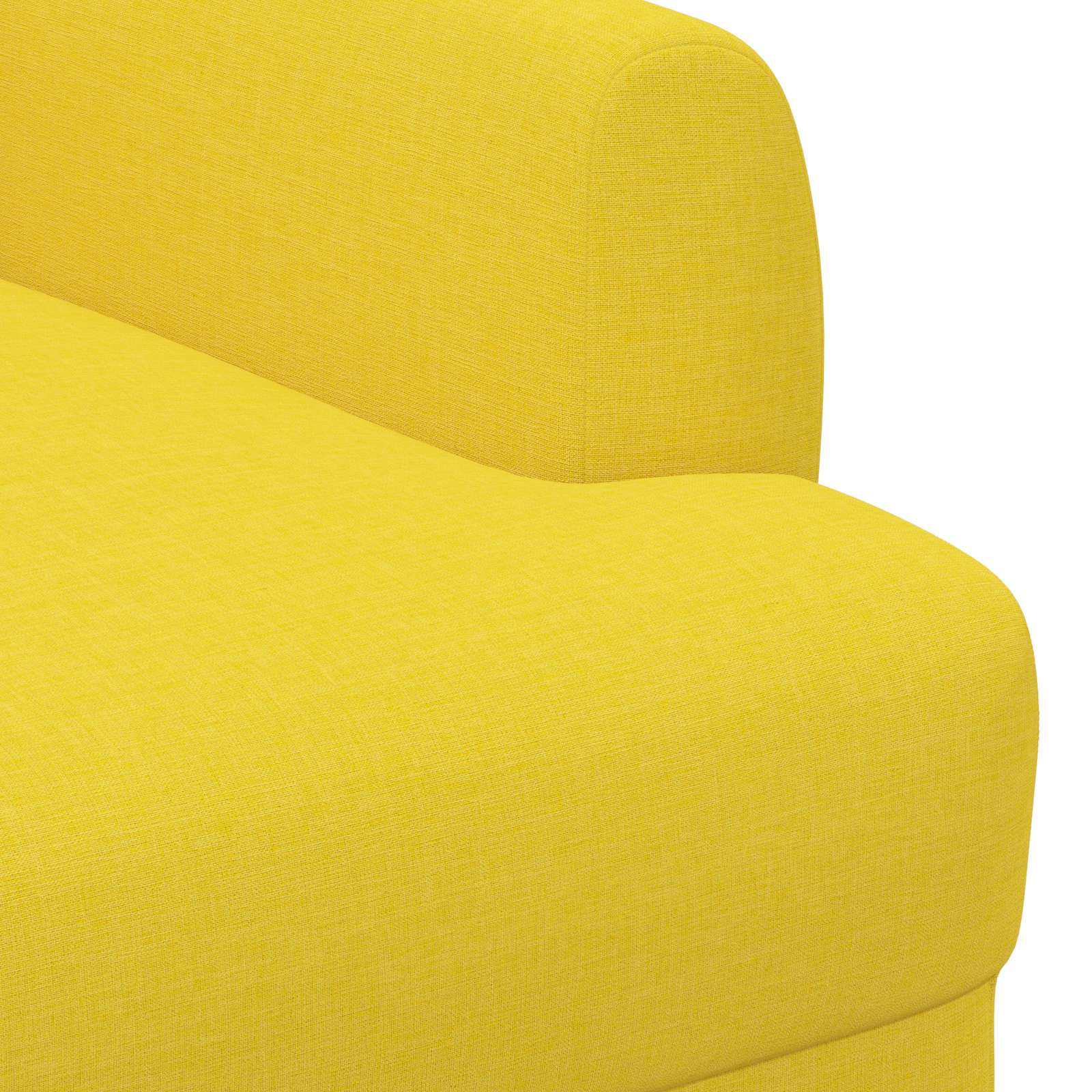 Zweisitzer Mit Knopfheftung Hellgelb 116 X 67 X 80 Cm Stoff