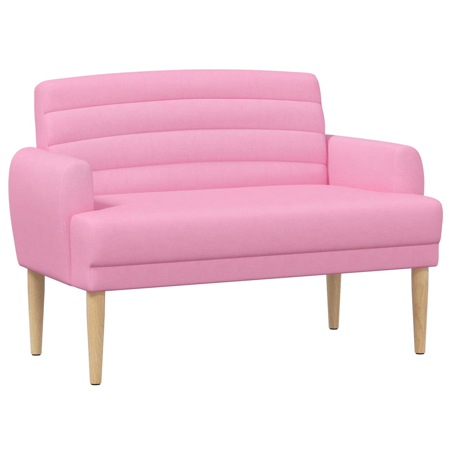 Zweisitzer Mit Knopfheftung Rosa 116 X 67 X 80 Cm Stoff