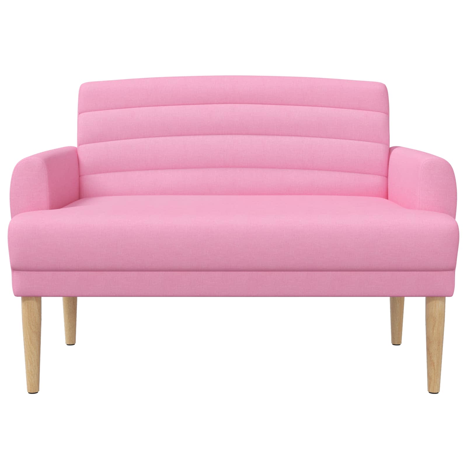 Zweisitzer Mit Knopfheftung Rosa 116 X 67 X 80 Cm Stoff