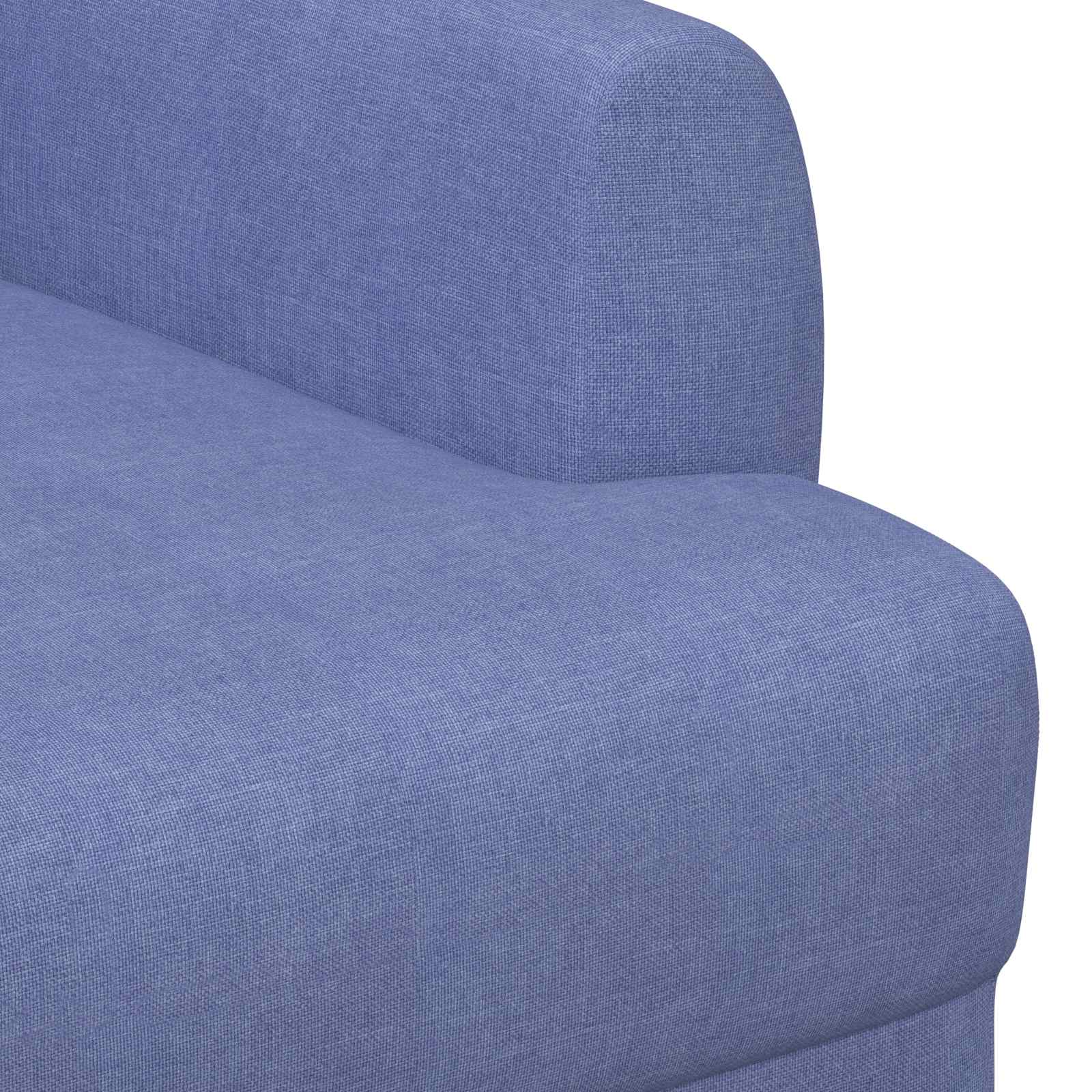 Zweisitzer Mit Knopfheftung Jeans Blau 116 X 67 X 80 Cm Stoff