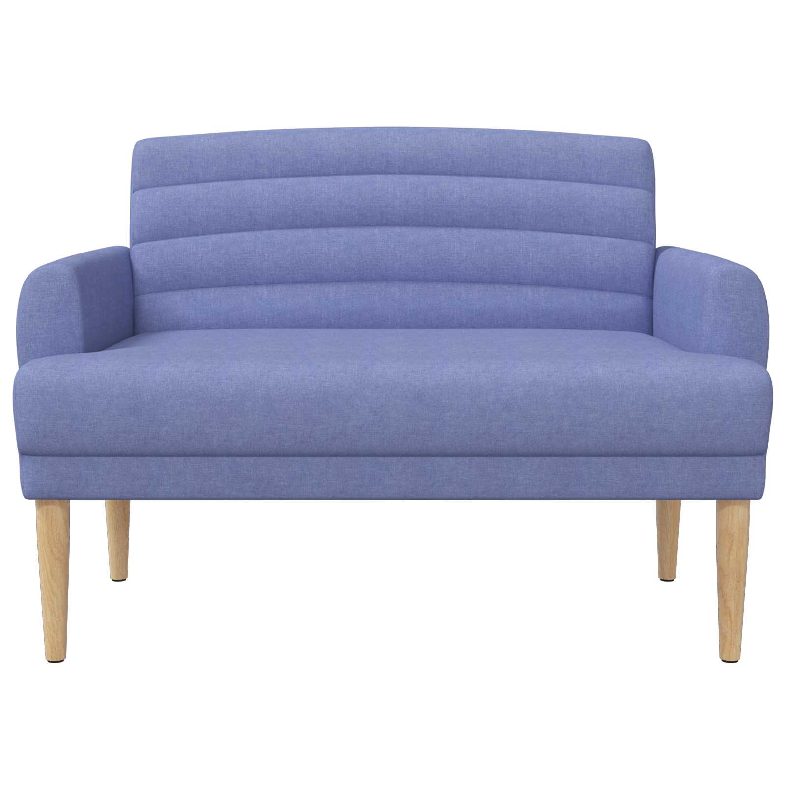 Zweisitzer Mit Knopfheftung Jeans Blau 116 X 67 X 80 Cm Stoff