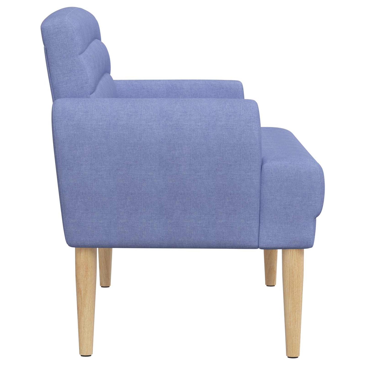 Zweisitzer Mit Knopfheftung Jeans Blau 116 X 67 X 80 Cm Stoff