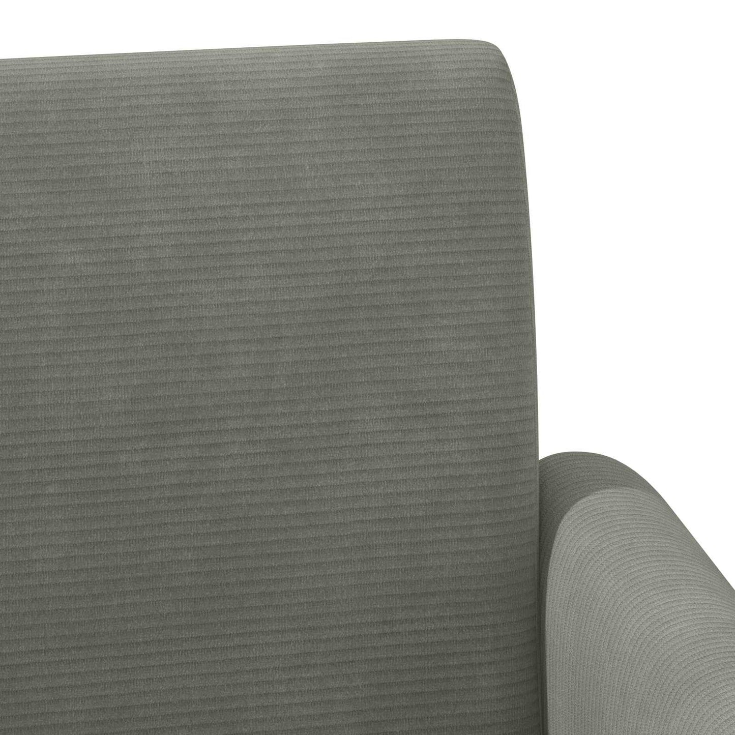 Zweisitzer Mit Knopfheftung Hellgrau 116 X 67 X 81 Cm Cordstoff