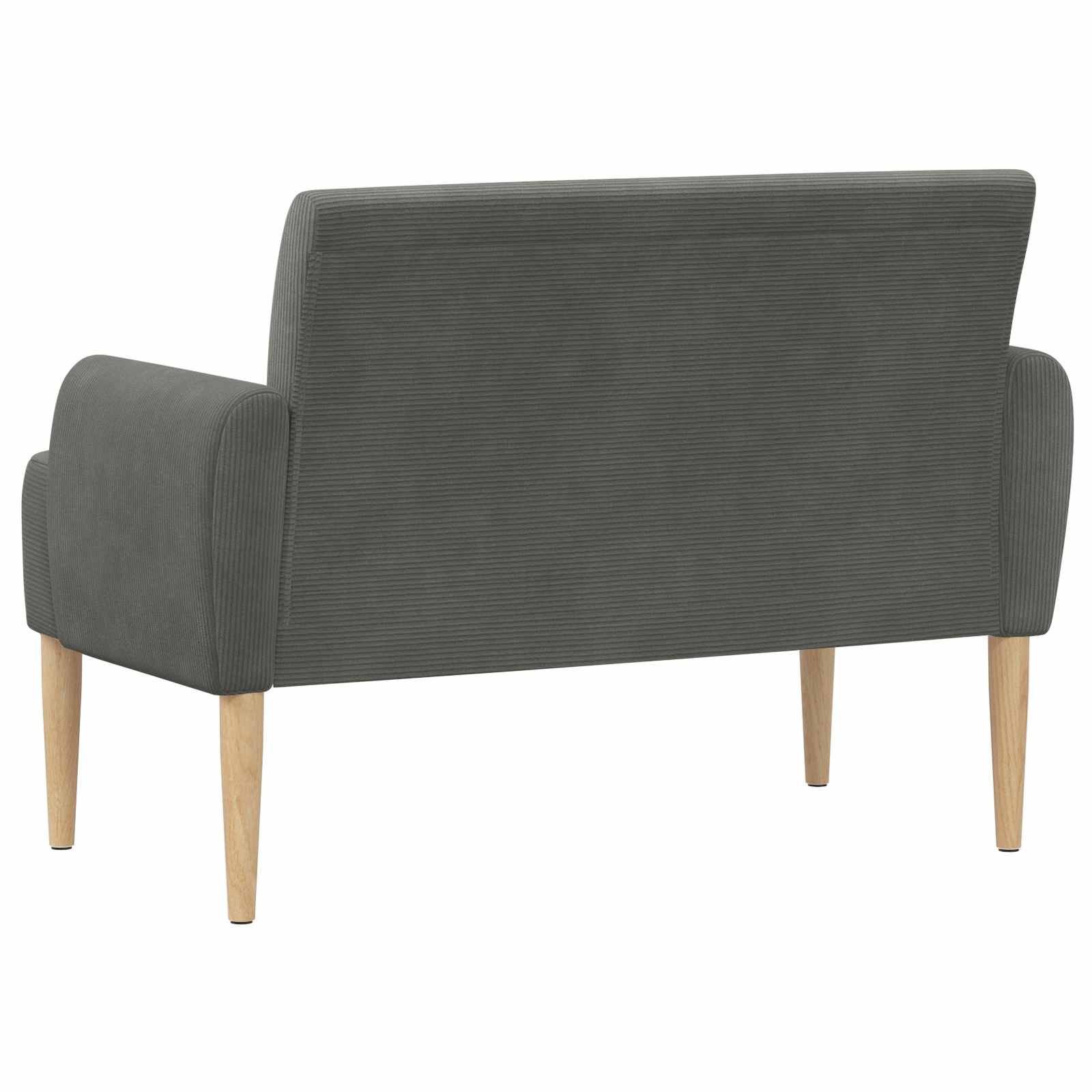 Zweisitzer Mit Knopfheftung Dunkelgrau 116 X 67 X 81 Cm