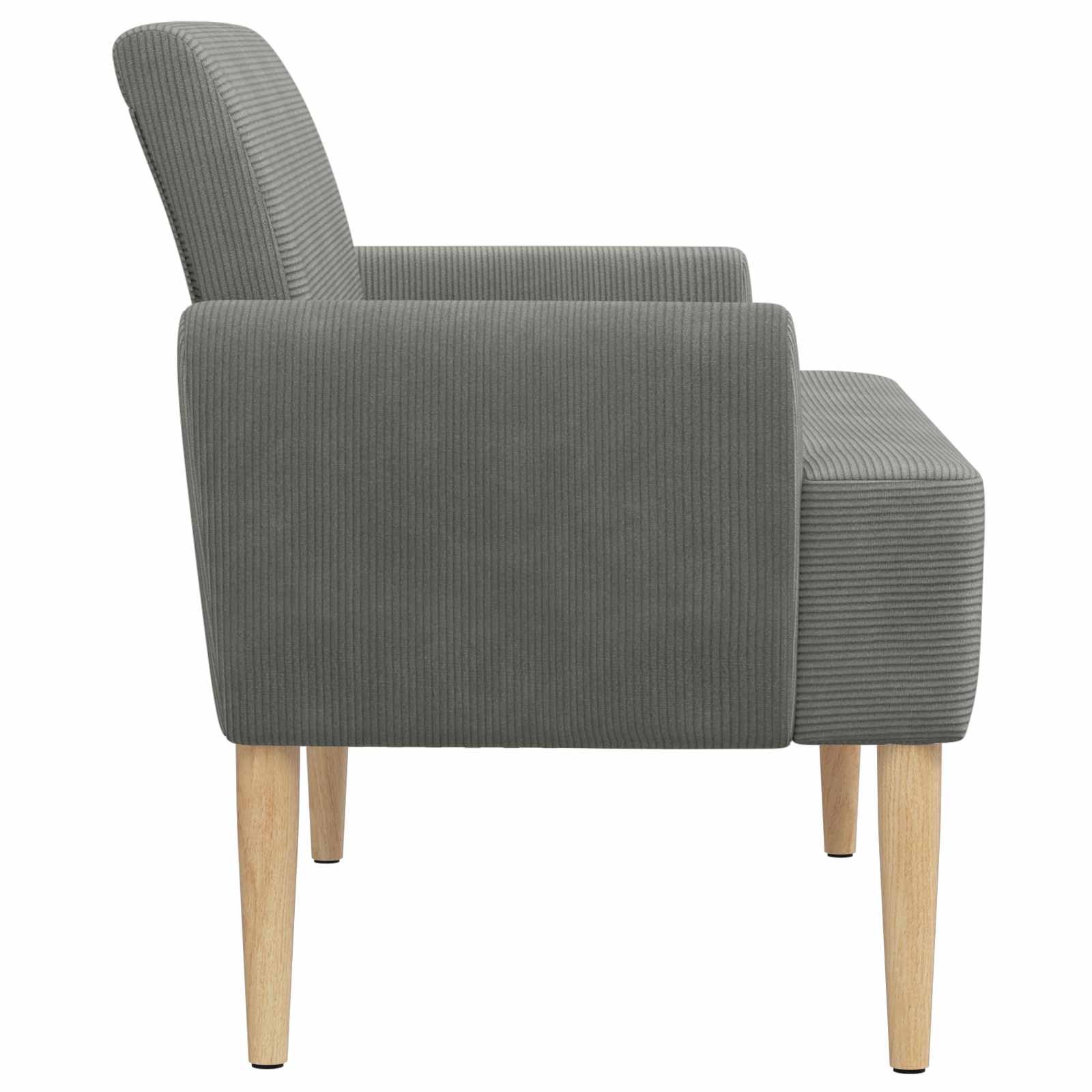 Zweisitzer Mit Knopfheftung Dunkelgrau 116 X 67 X 81 Cm