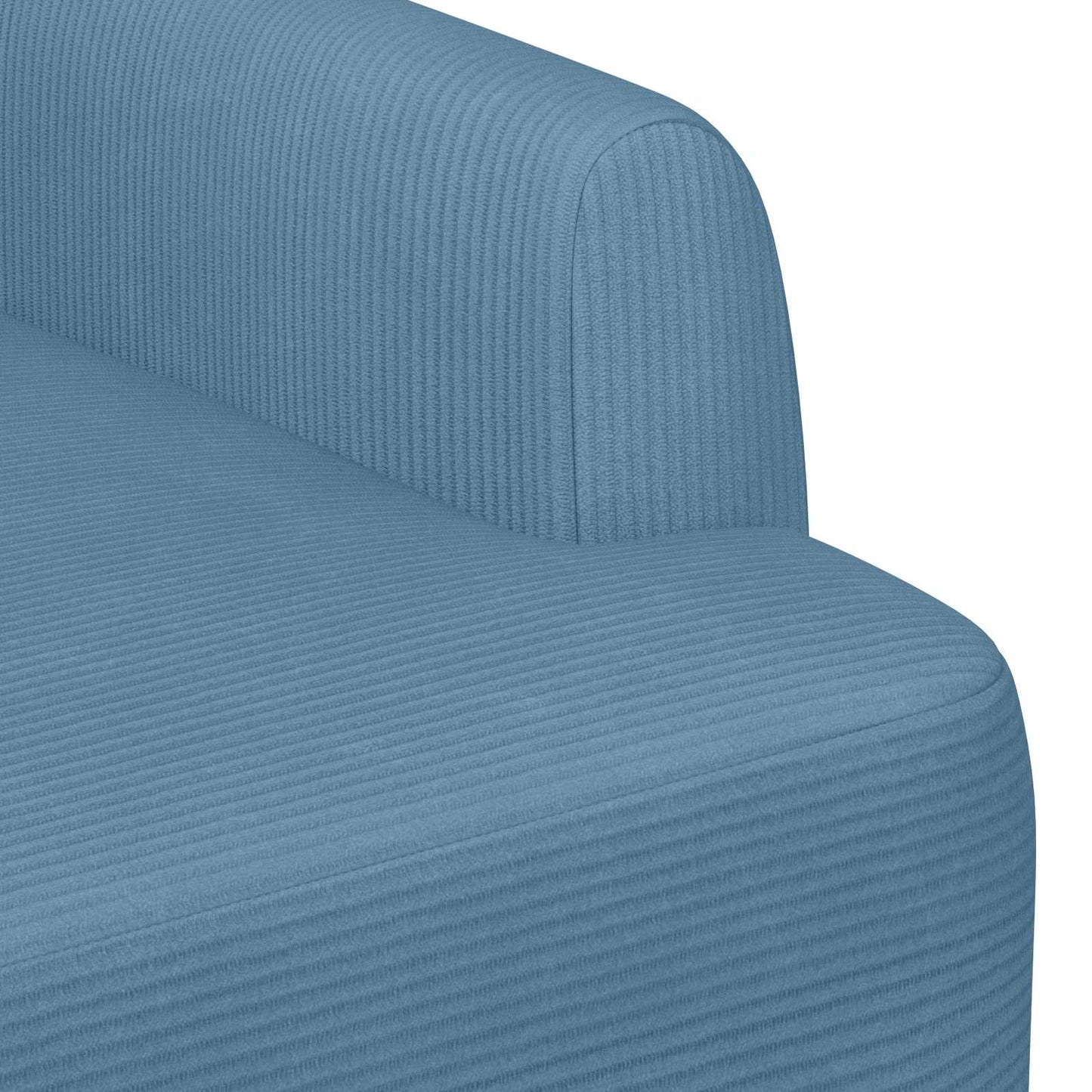 Zweisitzer Mit Knopfheftung Blau 116 X 67 X 81 Cm Cordstoff
