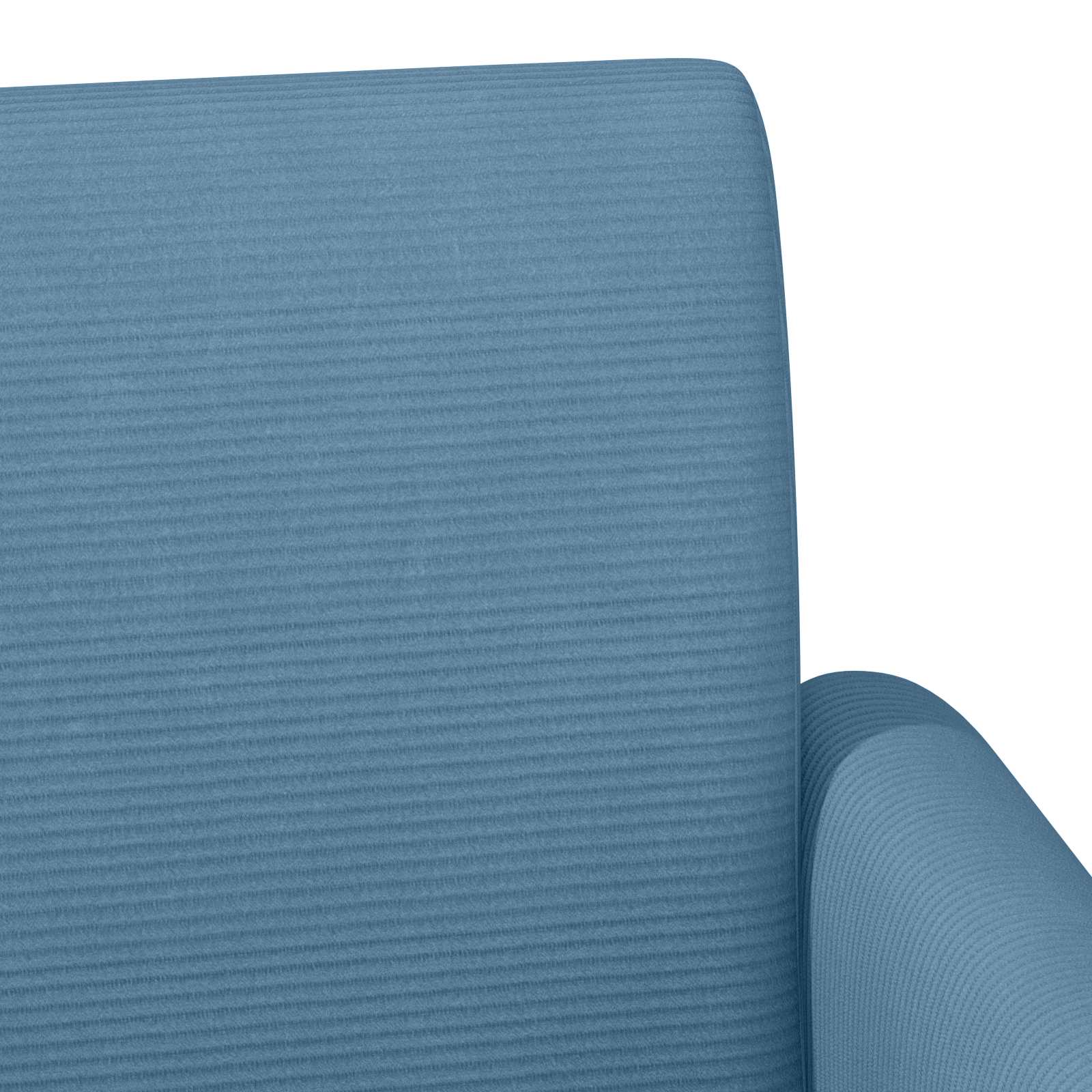 Zweisitzer Mit Knopfheftung Blau 116 X 67 X 81 Cm Cordstoff